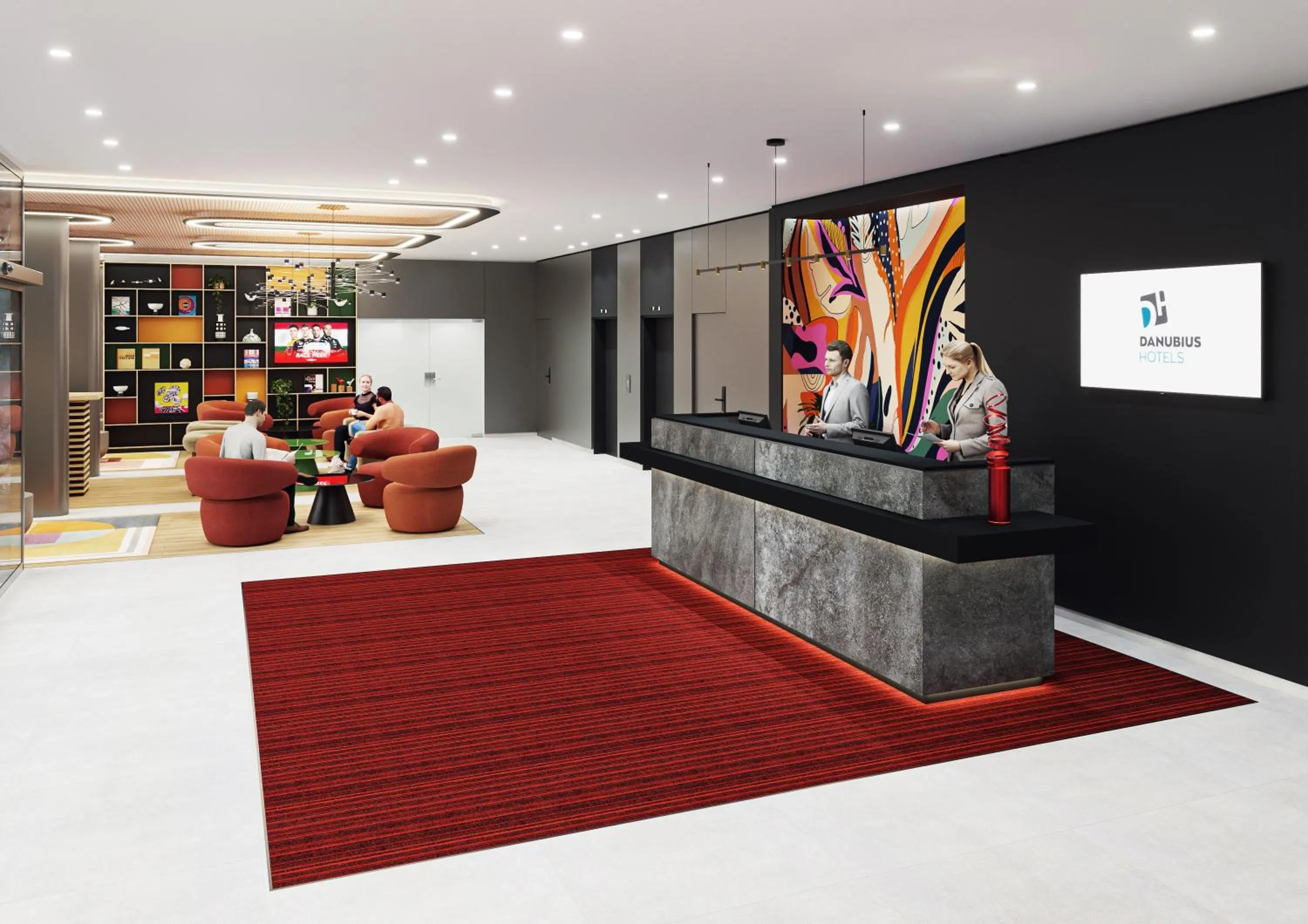 Lobby or reception in Danubius Hotel Erzsébet City Center