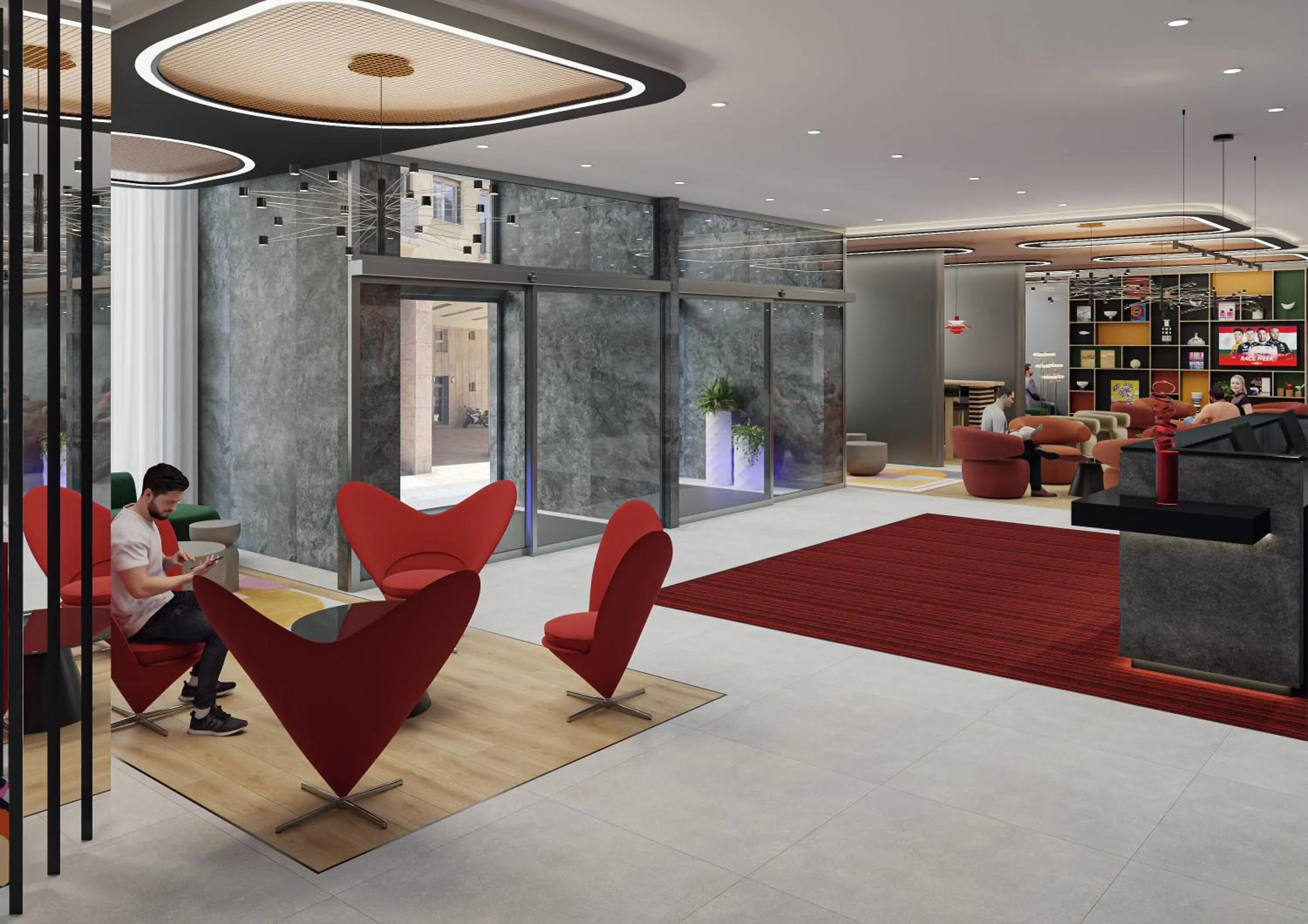 Lobby or reception in Danubius Hotel Erzsébet City Center