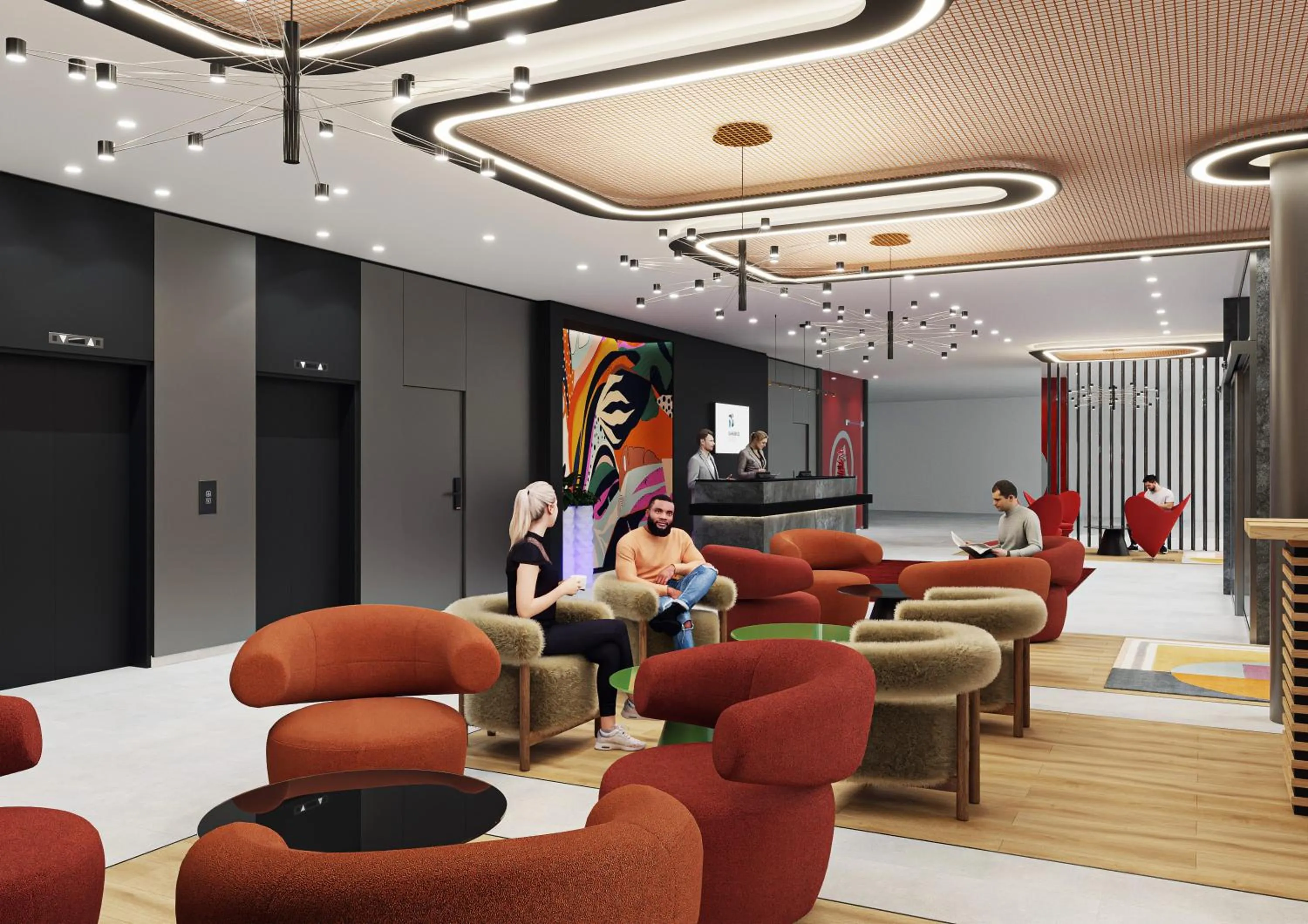 Lobby or reception in Danubius Hotel Erzsébet City Center