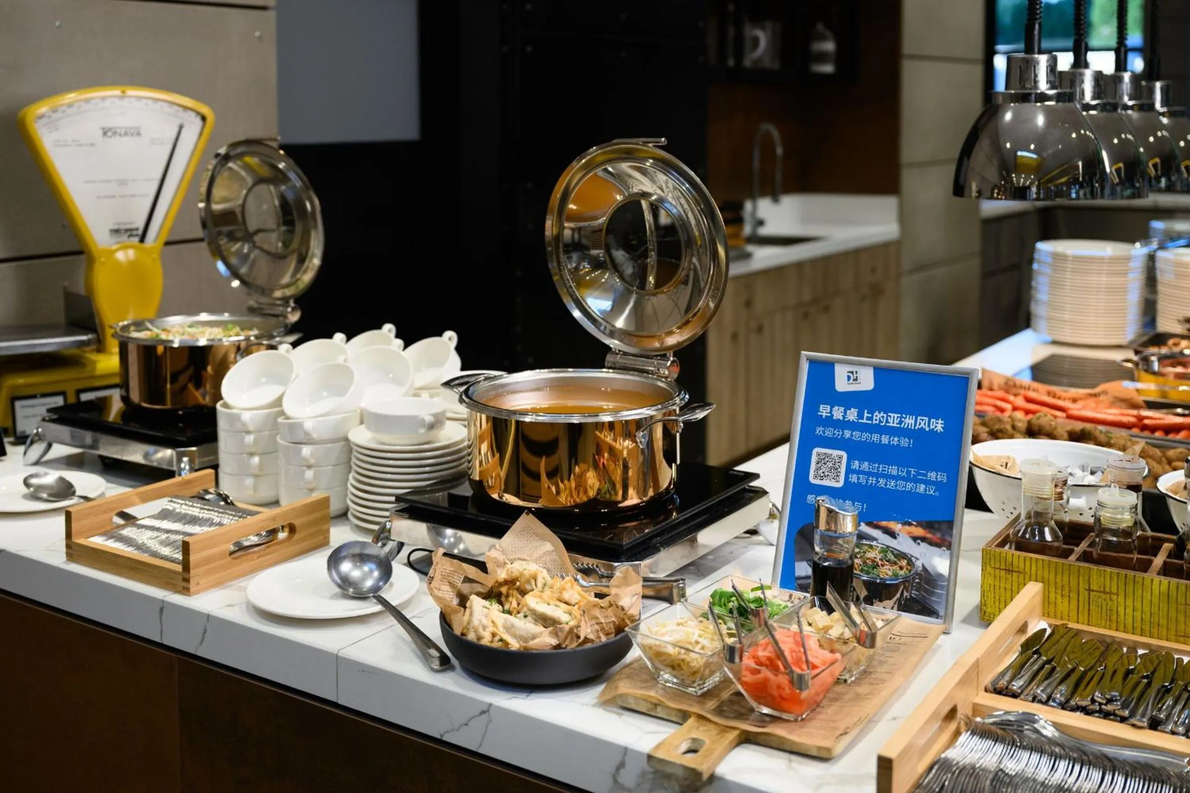 Asian breakfast in Danubius Hotel Helia