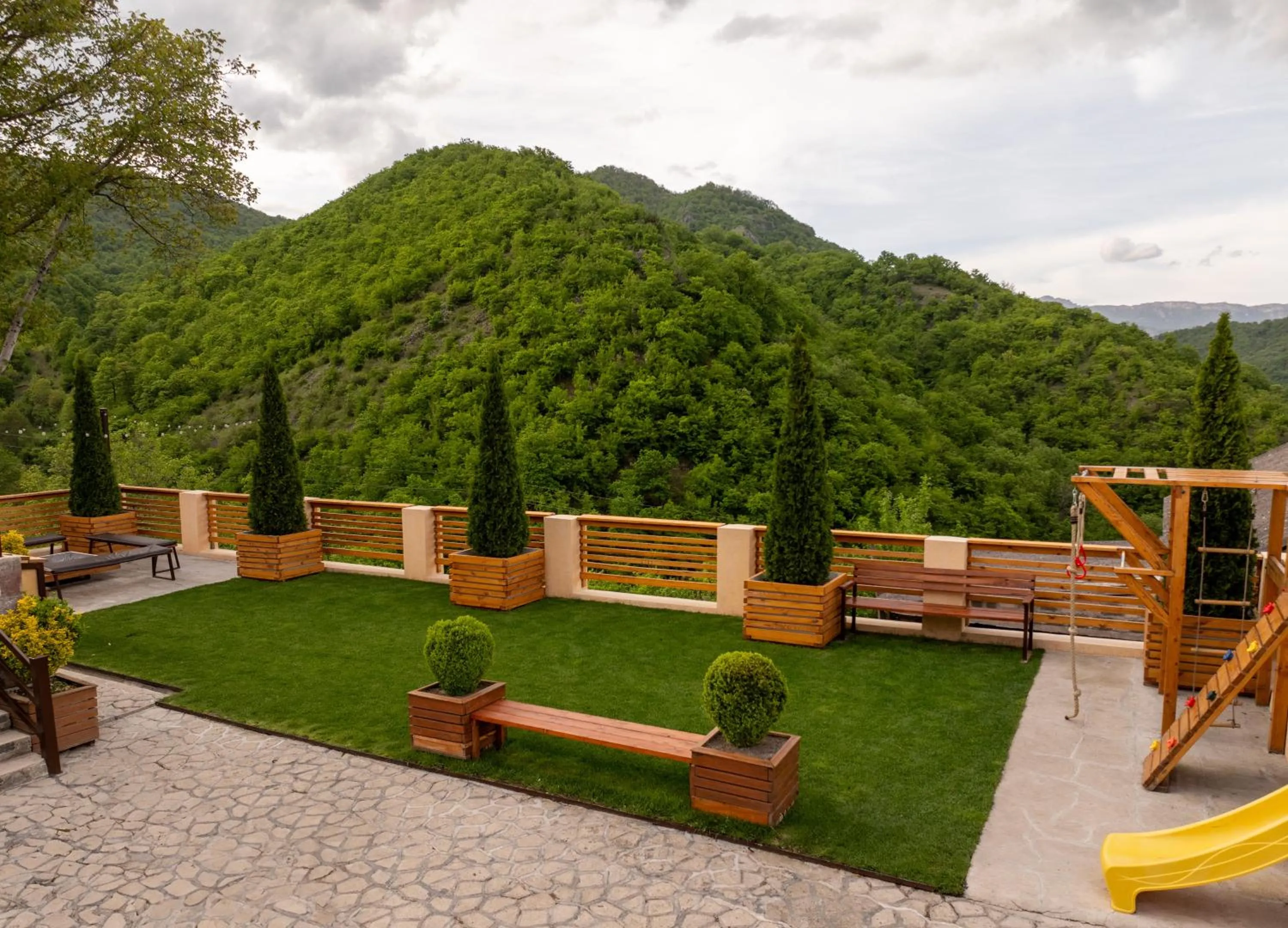 Garden view in DiliVita Rest House