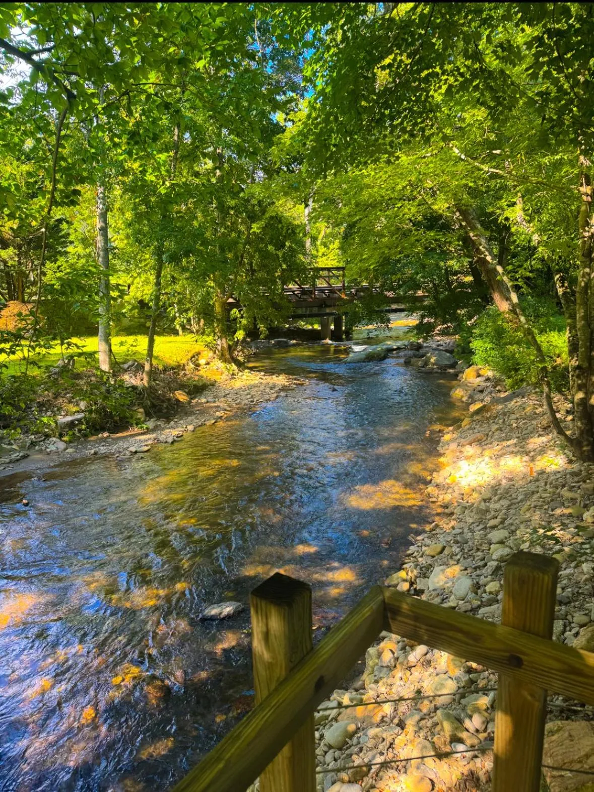 River view in Cozy Creek Cottages