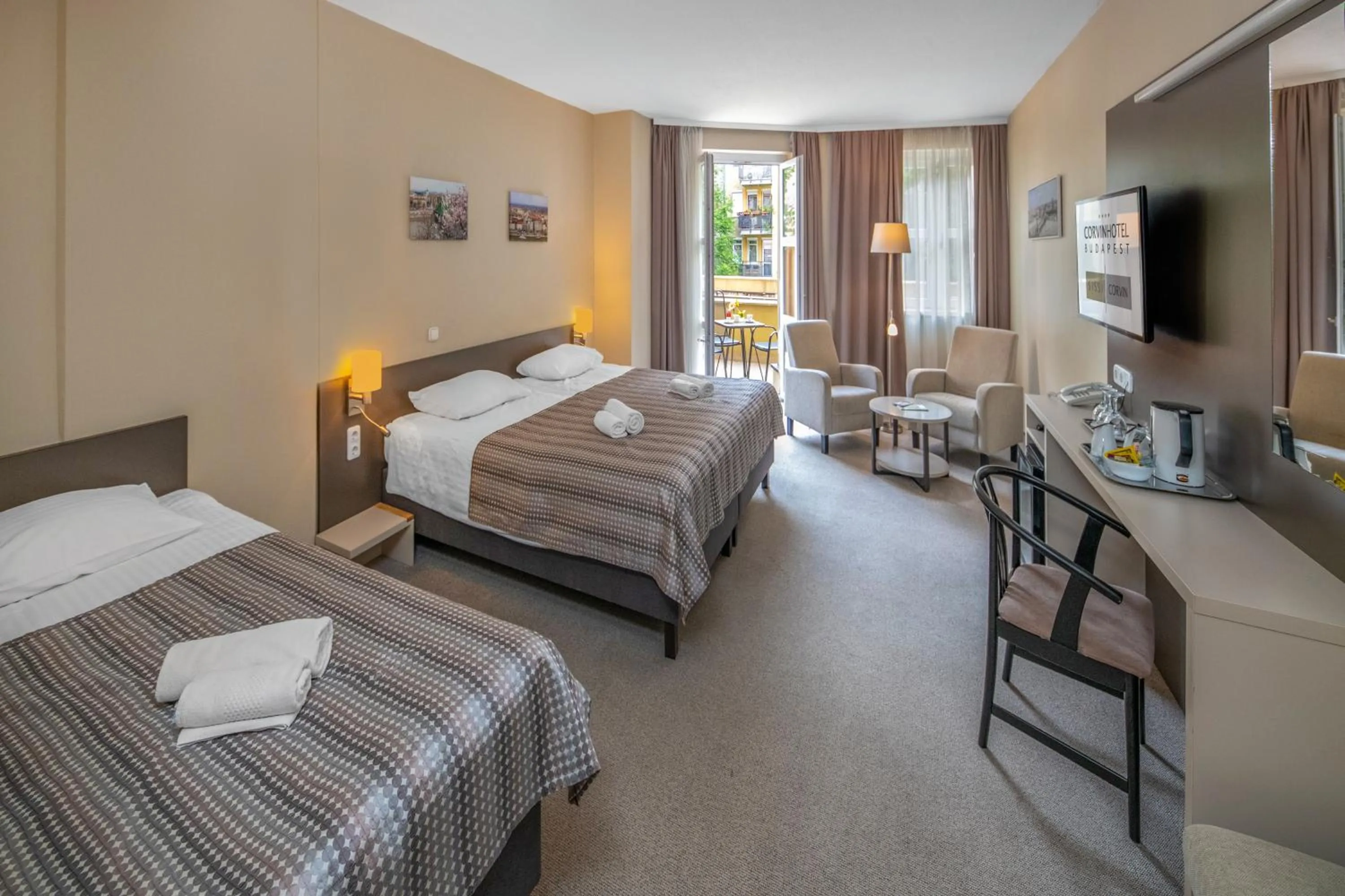 Photo of the whole room, Bed in Corvin Hotel Budapest Corvin Wing