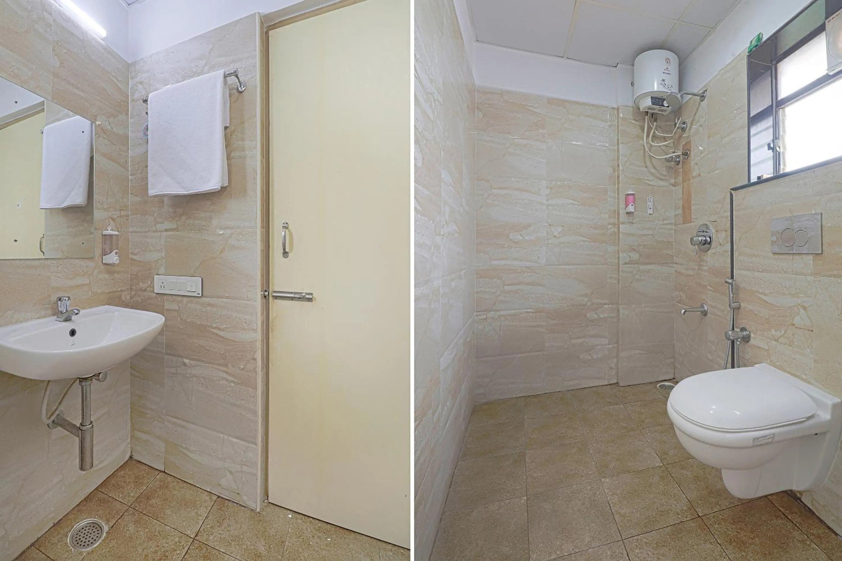 Bathroom in Hotel O Blooms residency