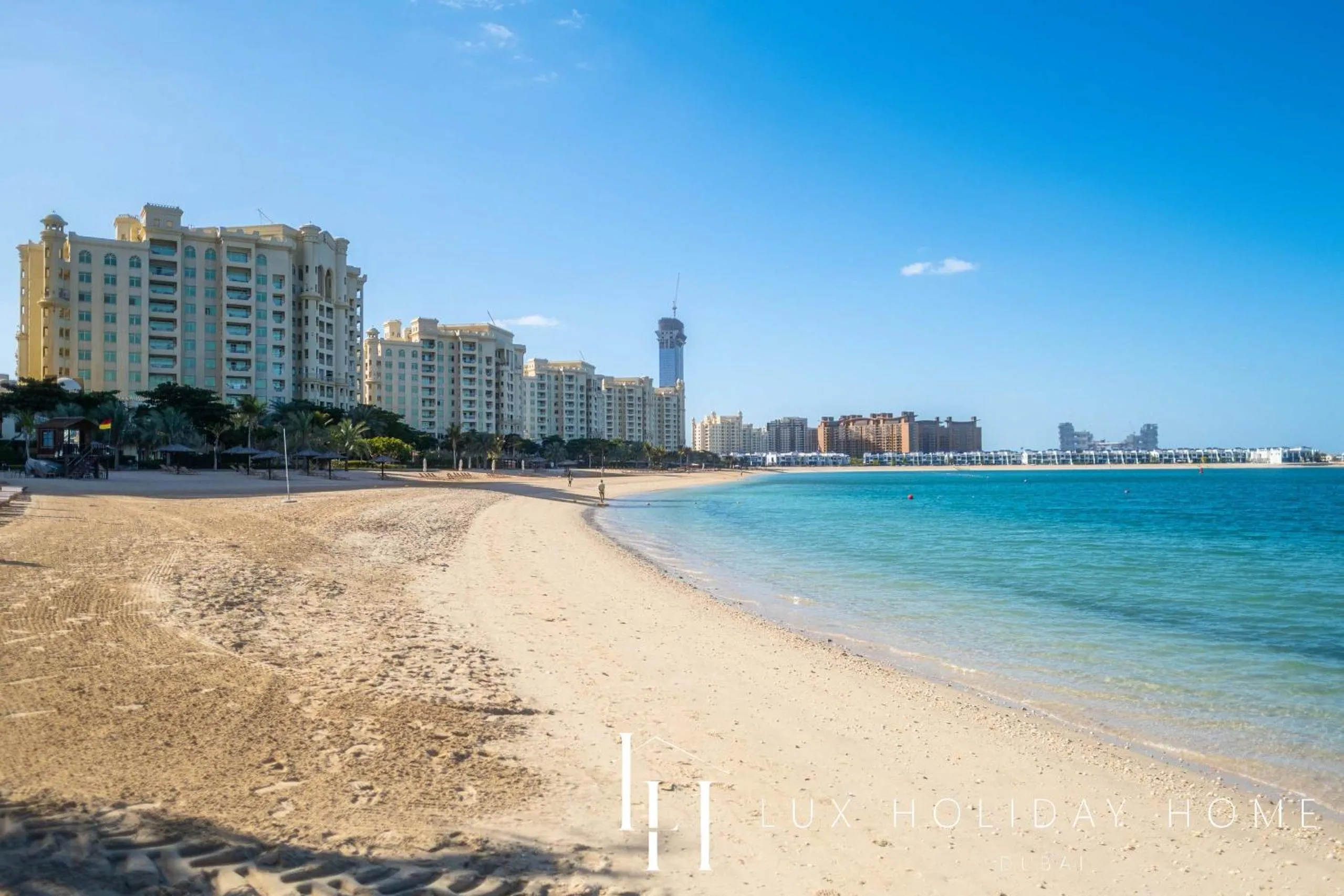 Beach in LUX Opulent Island Suite 6 Burj View