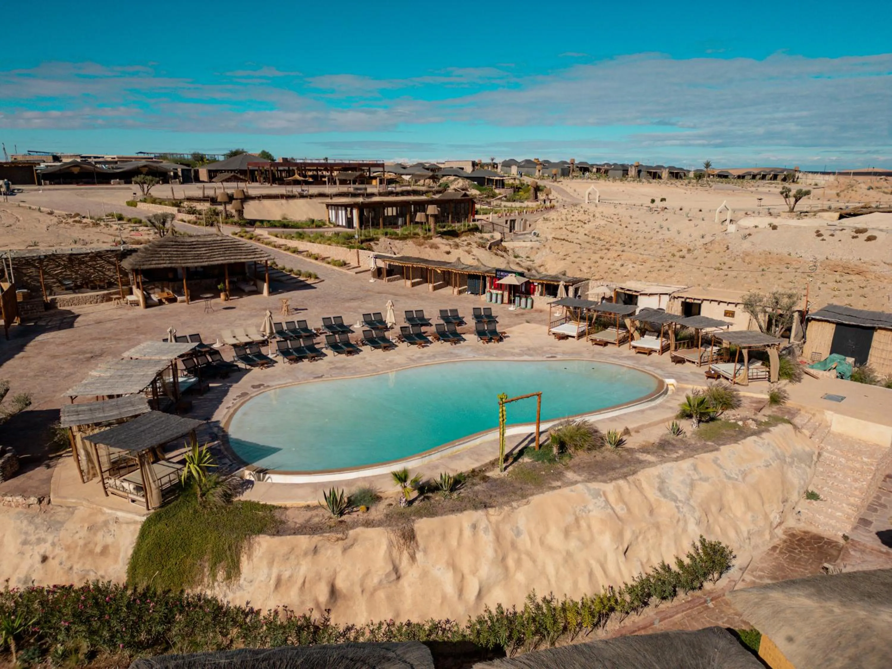 Pool view in Le Bédouin agafay
