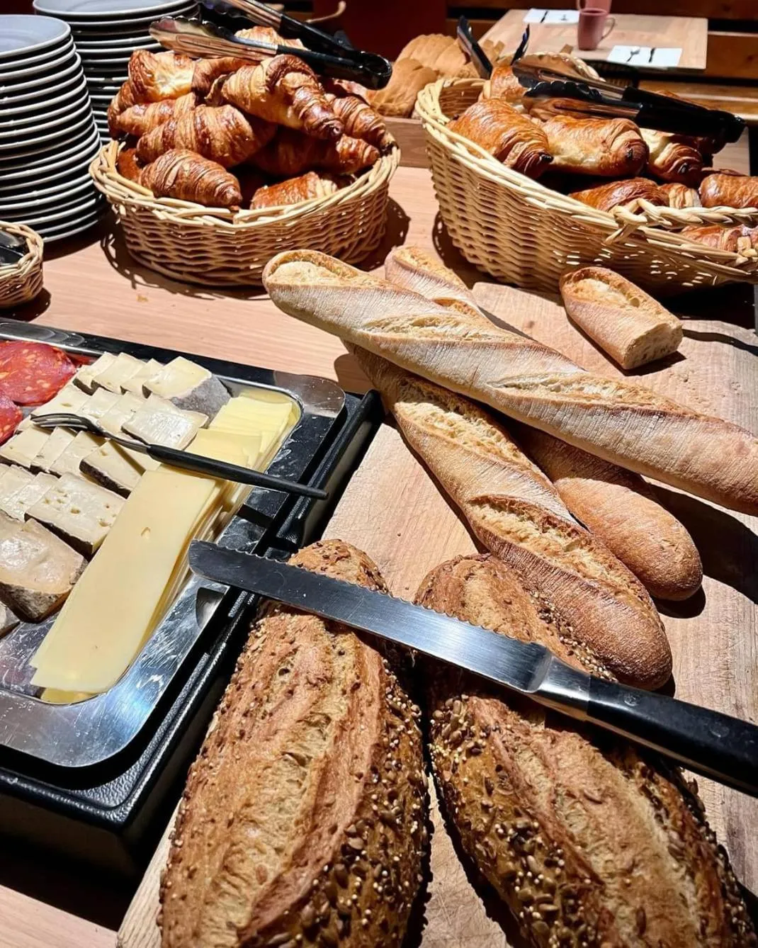 Buffet breakfast in Hotel Perdrix