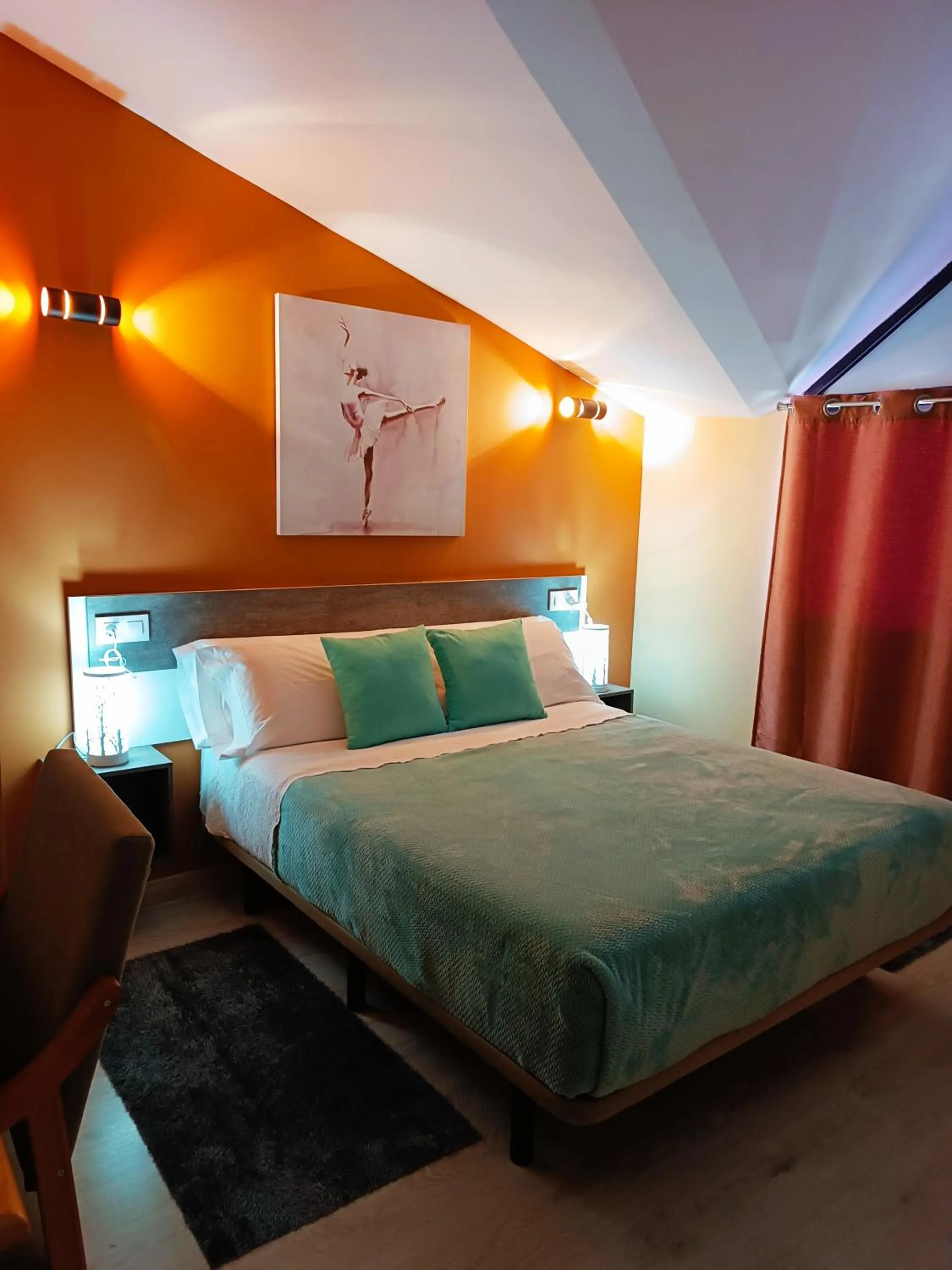 Bed in Hotel Alma Rosa