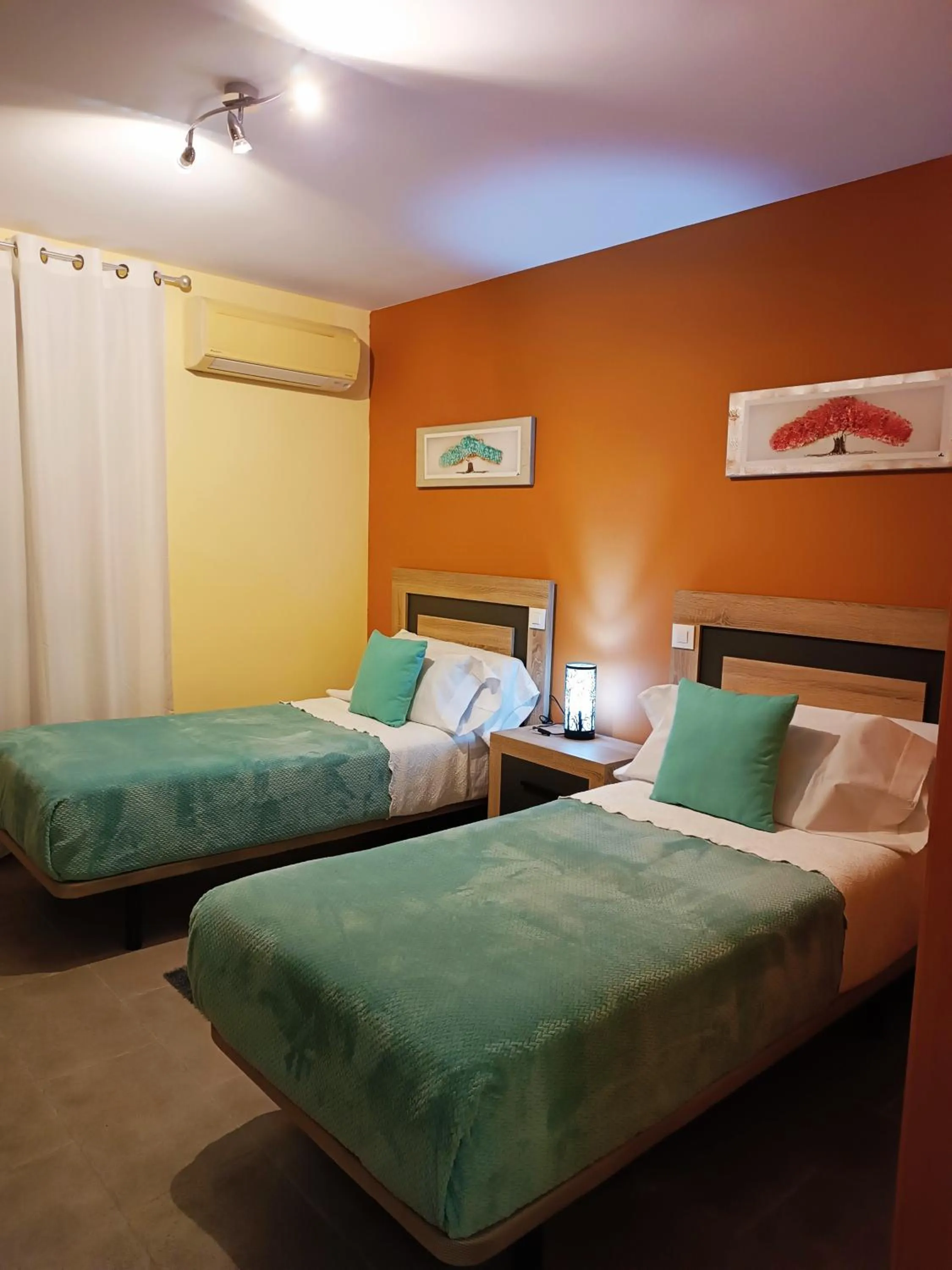 Bed in Hotel Alma Rosa