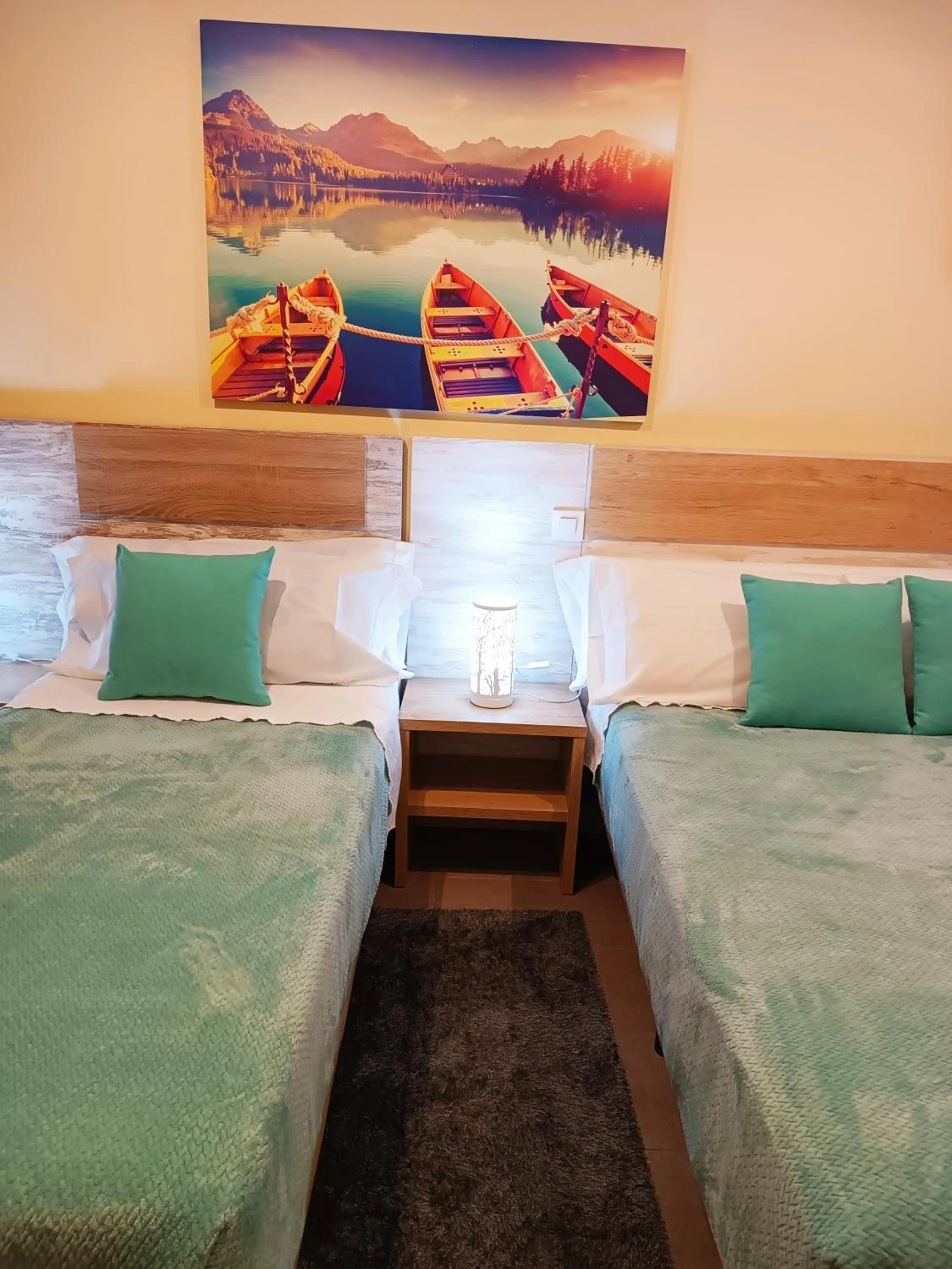 Bed in Hotel Alma Rosa