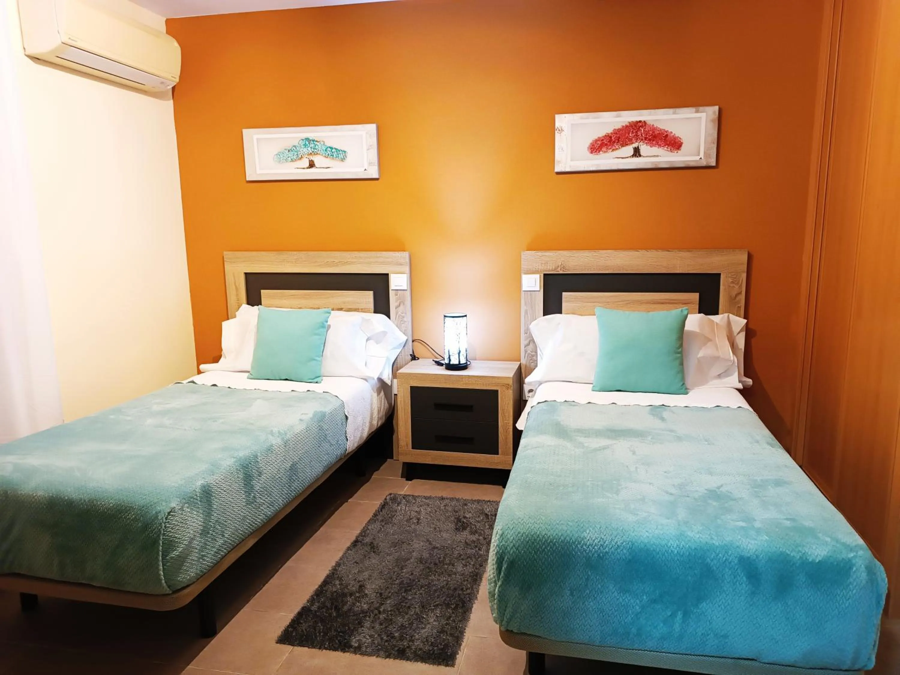 Bed in Hotel Alma Rosa