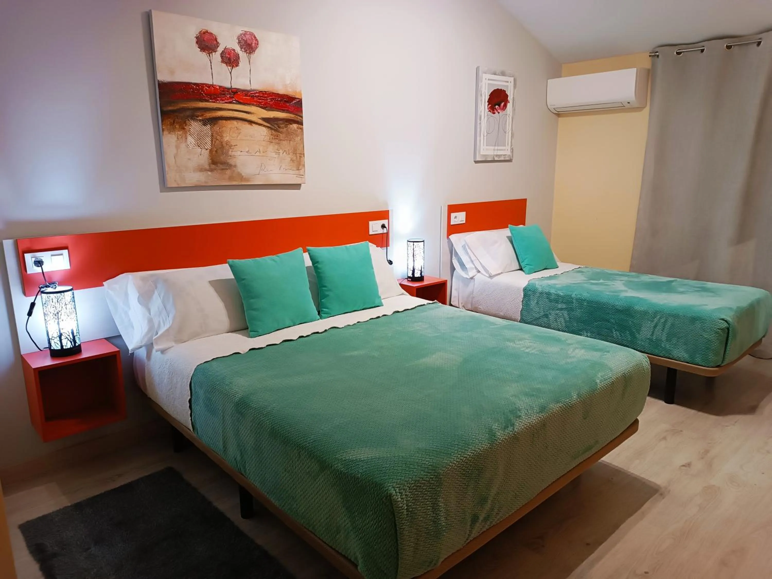 Bed in Hotel Alma Rosa