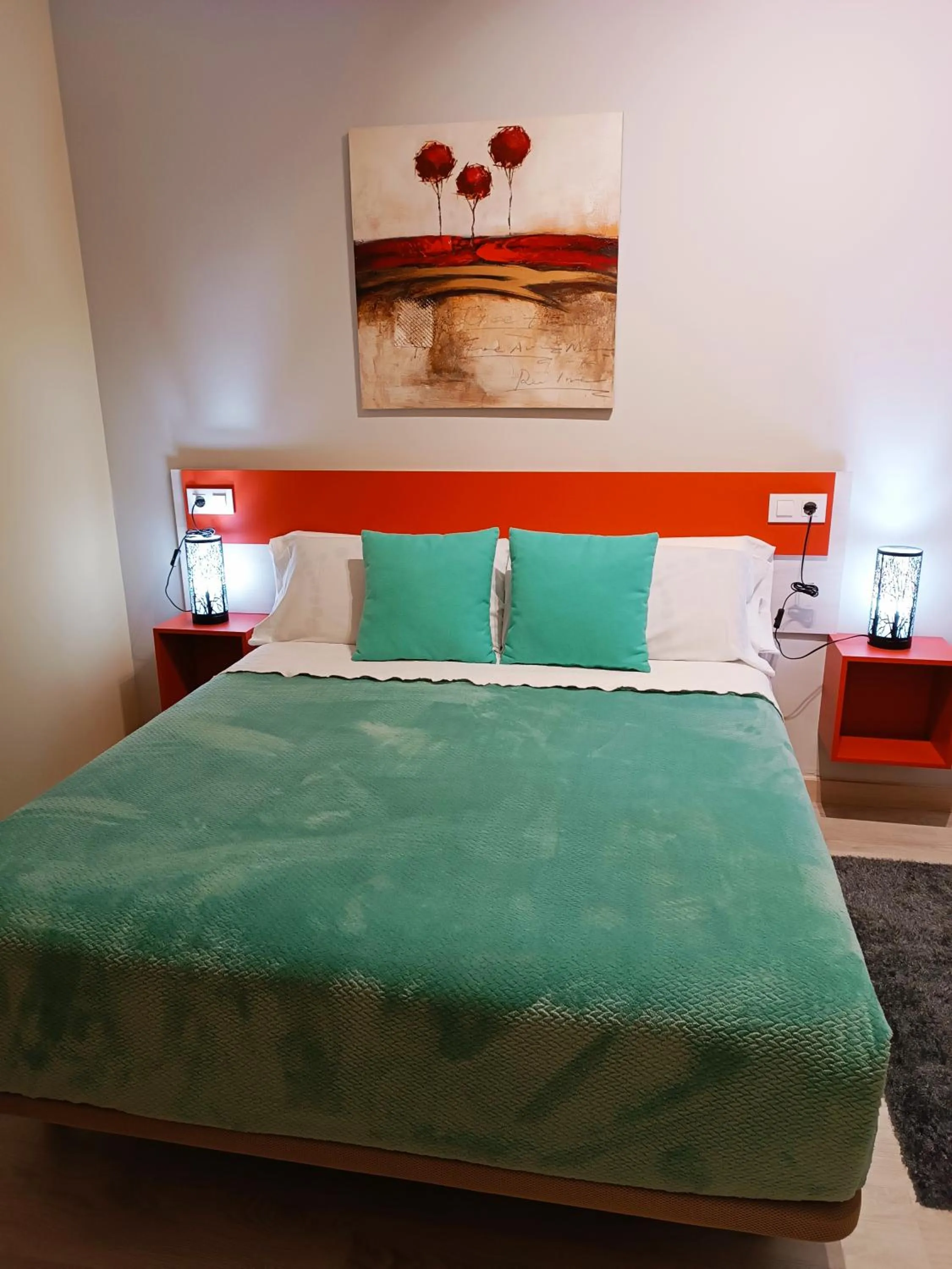 Bed in Hotel Alma Rosa