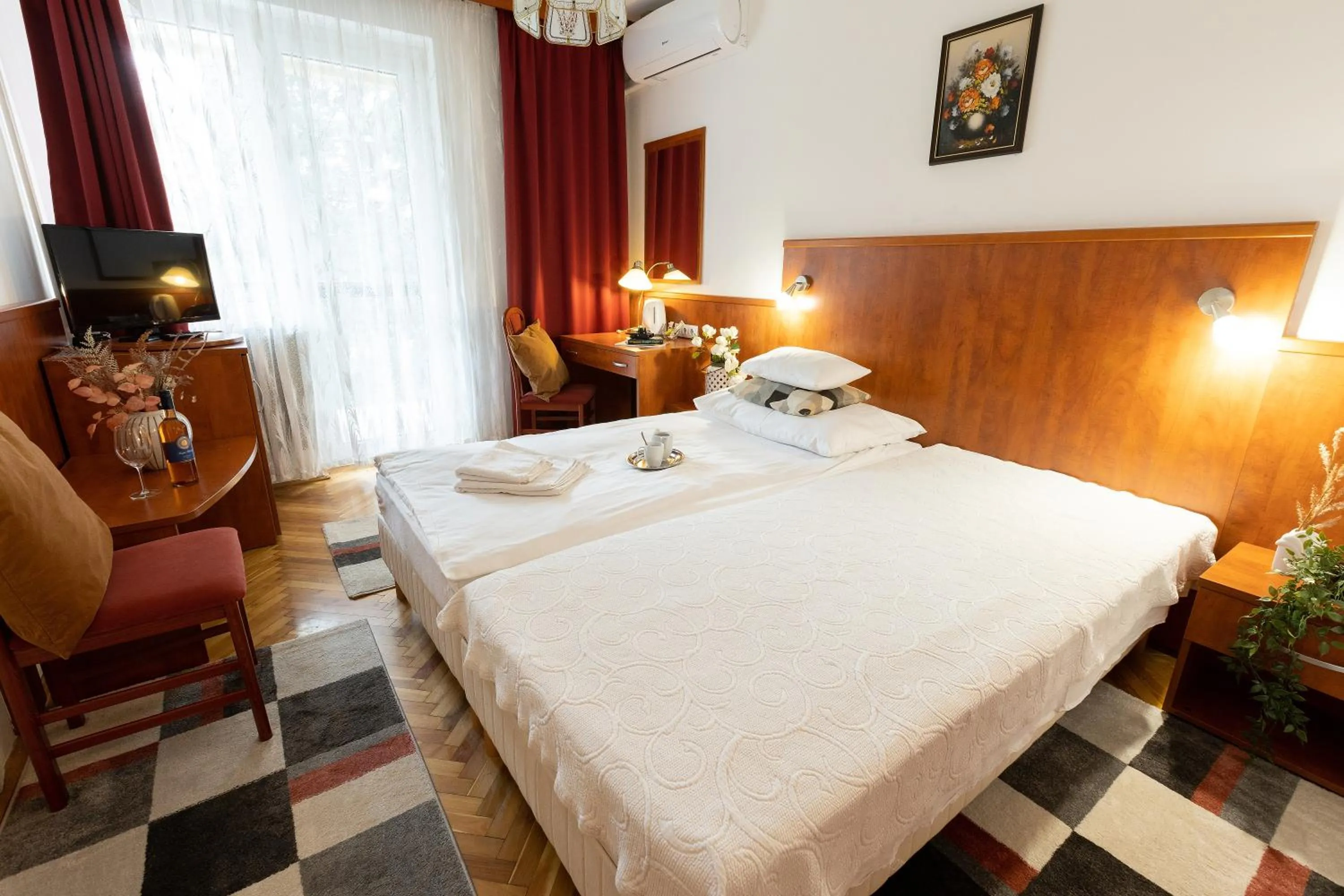 Bed in HELIOS Hotel Apartments