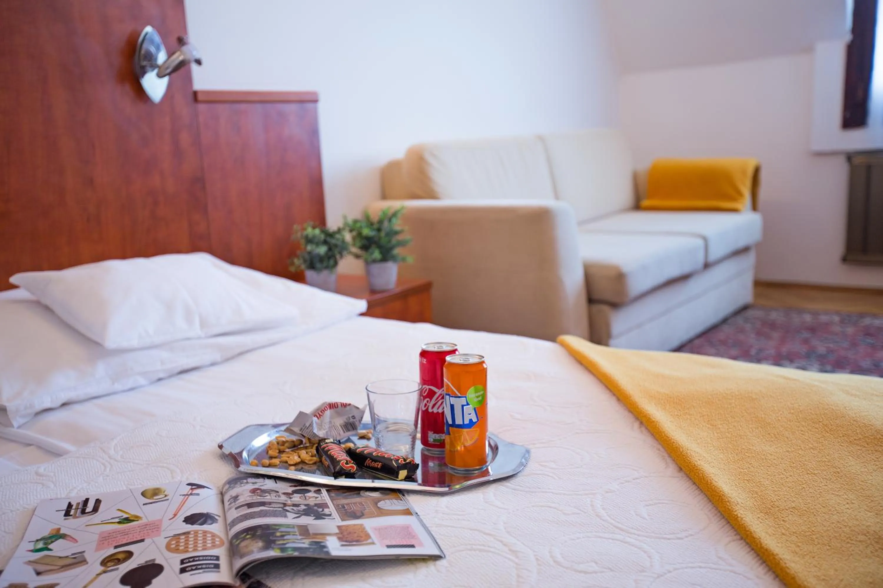 Bed in HELIOS Hotel Apartments