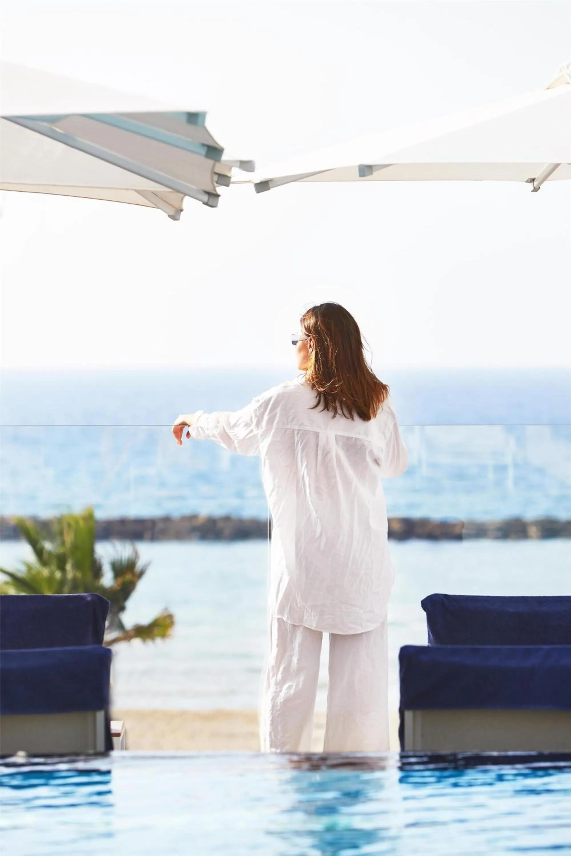 Pool view in The David Kempinski Tel Aviv