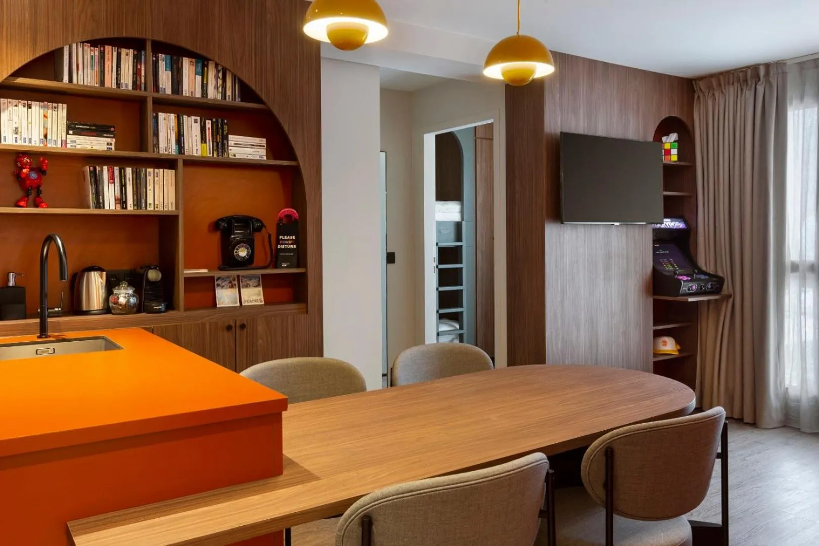 Living room in RockyPop Flaine Appartements & Spa