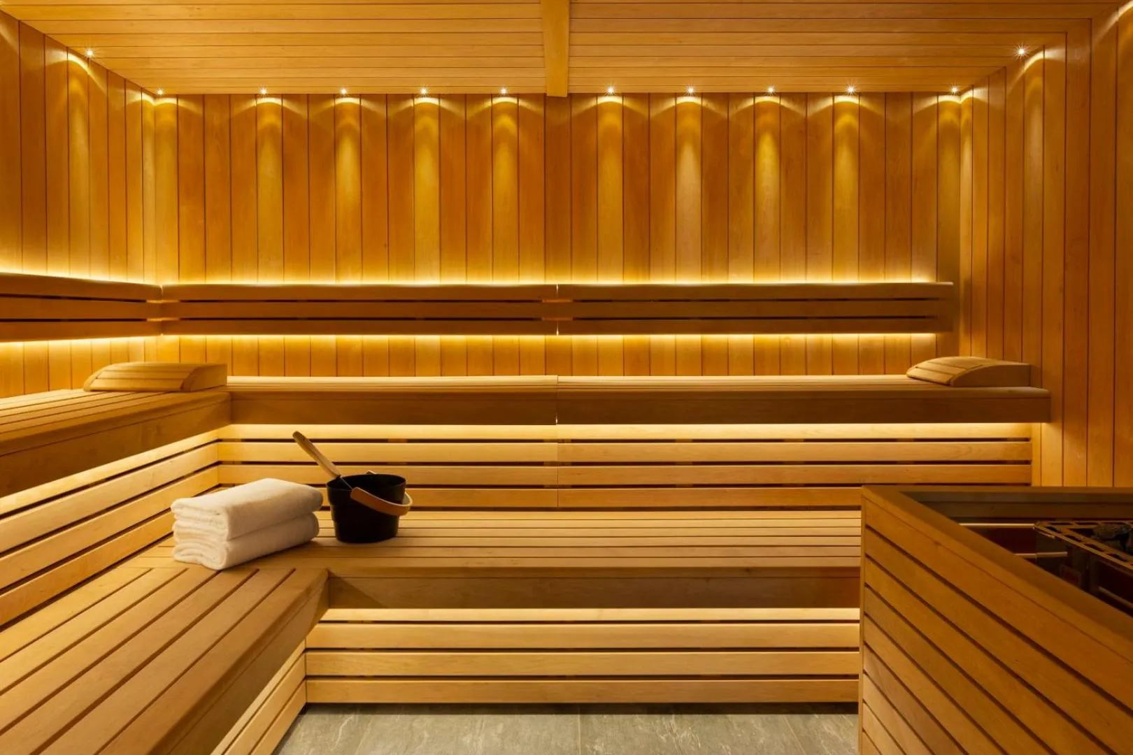 Sauna in RockyPop Flaine Appartements & Spa