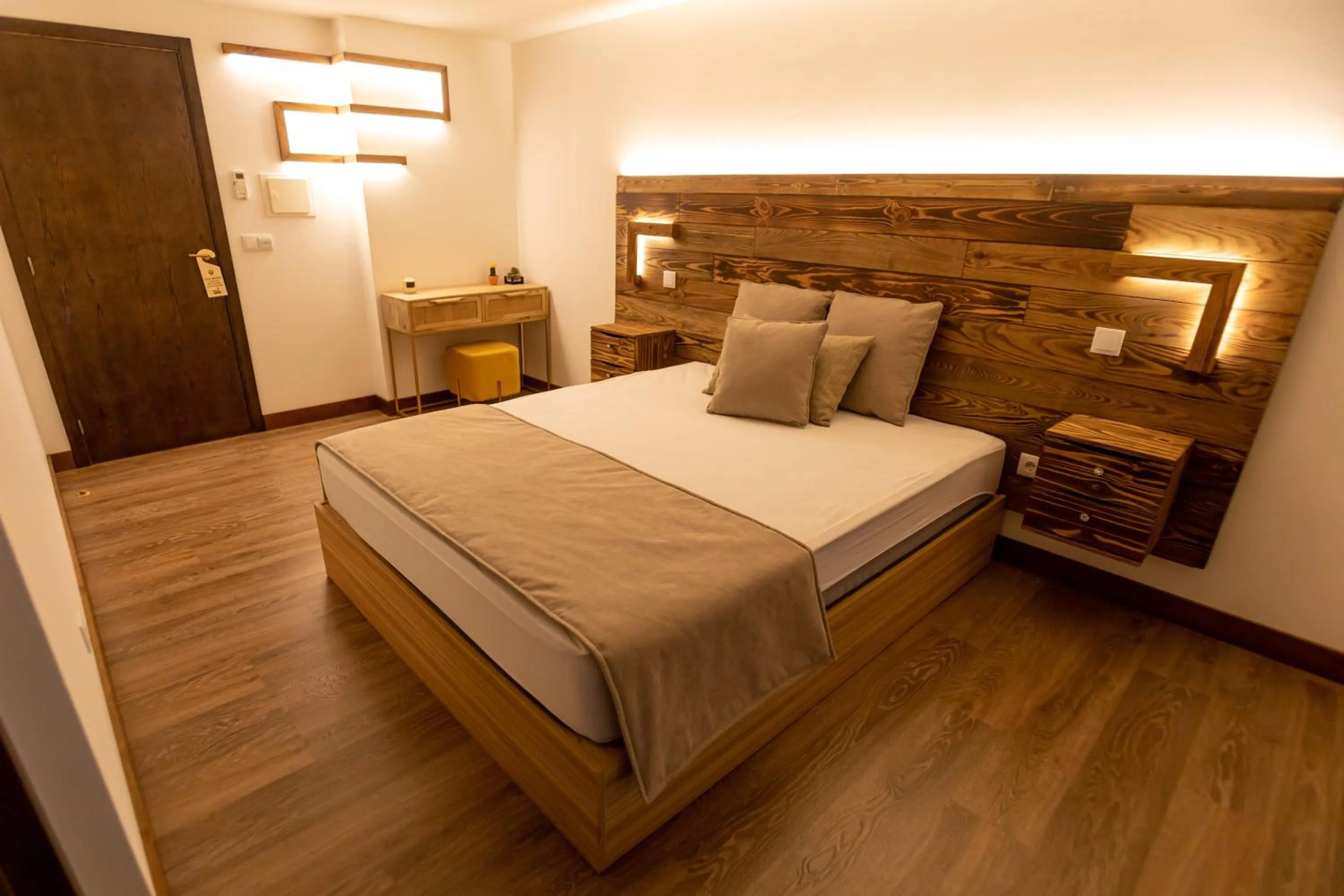 Bed in Golden Mirror