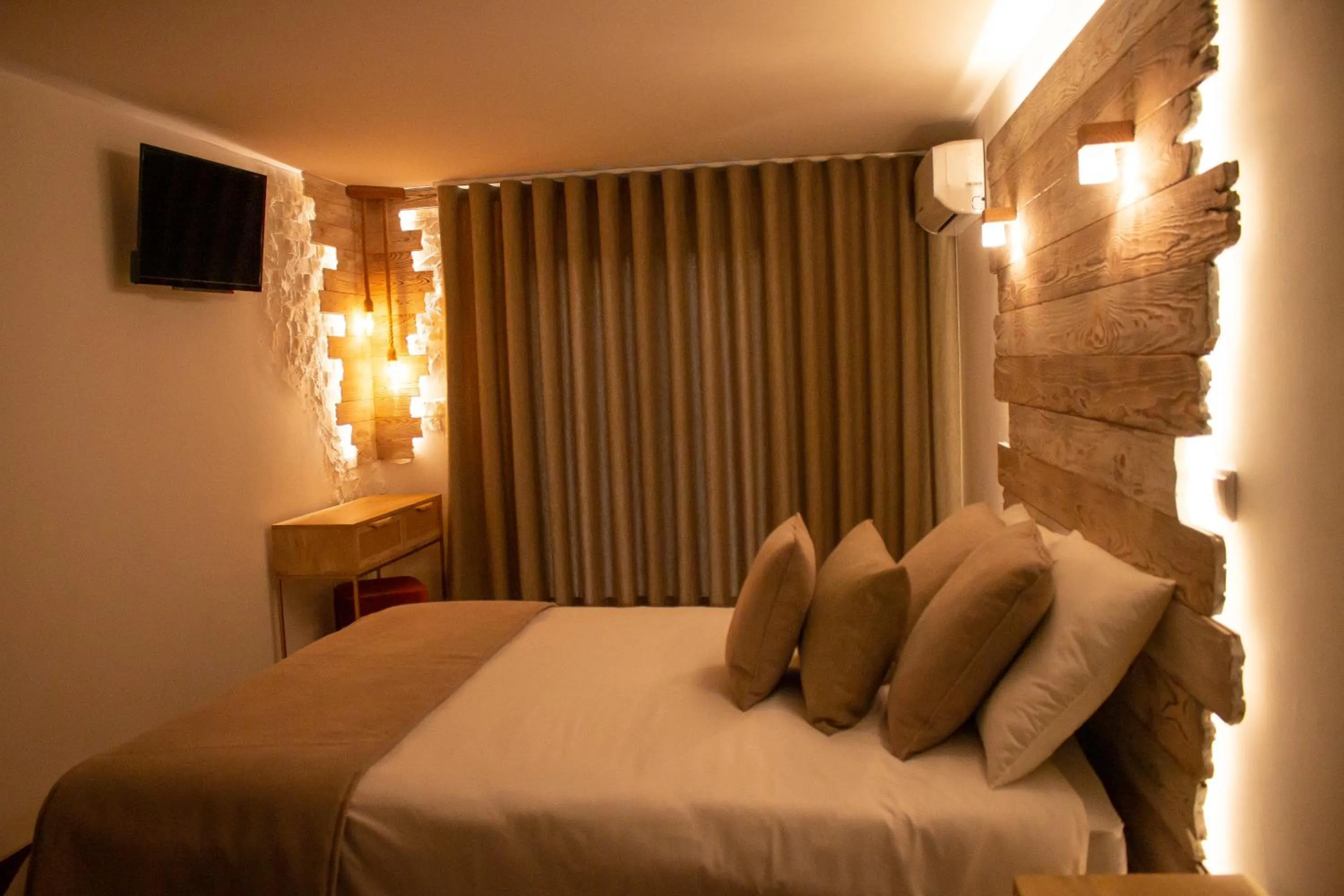 Bed in Golden Mirror