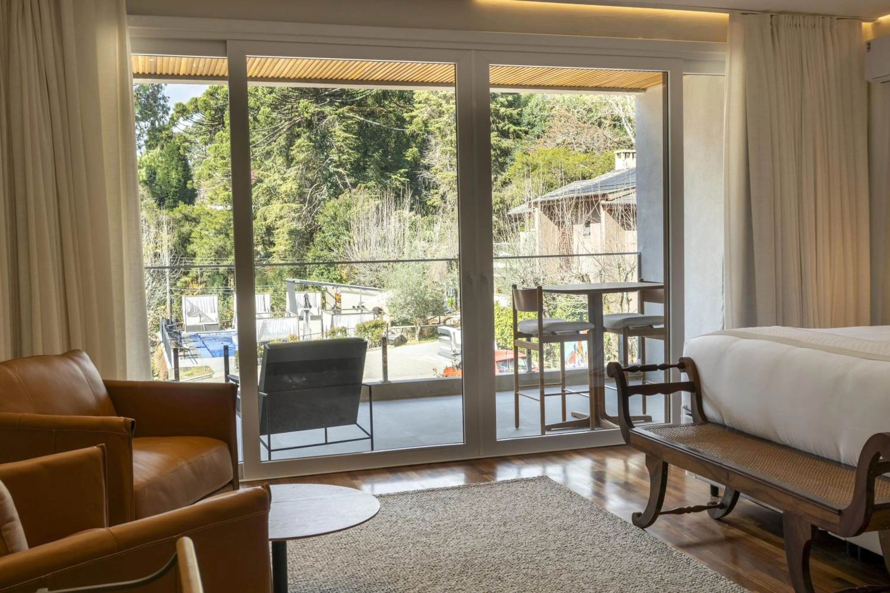 View (from property/room), Bed in Pousada Boutique Figueira da Serra