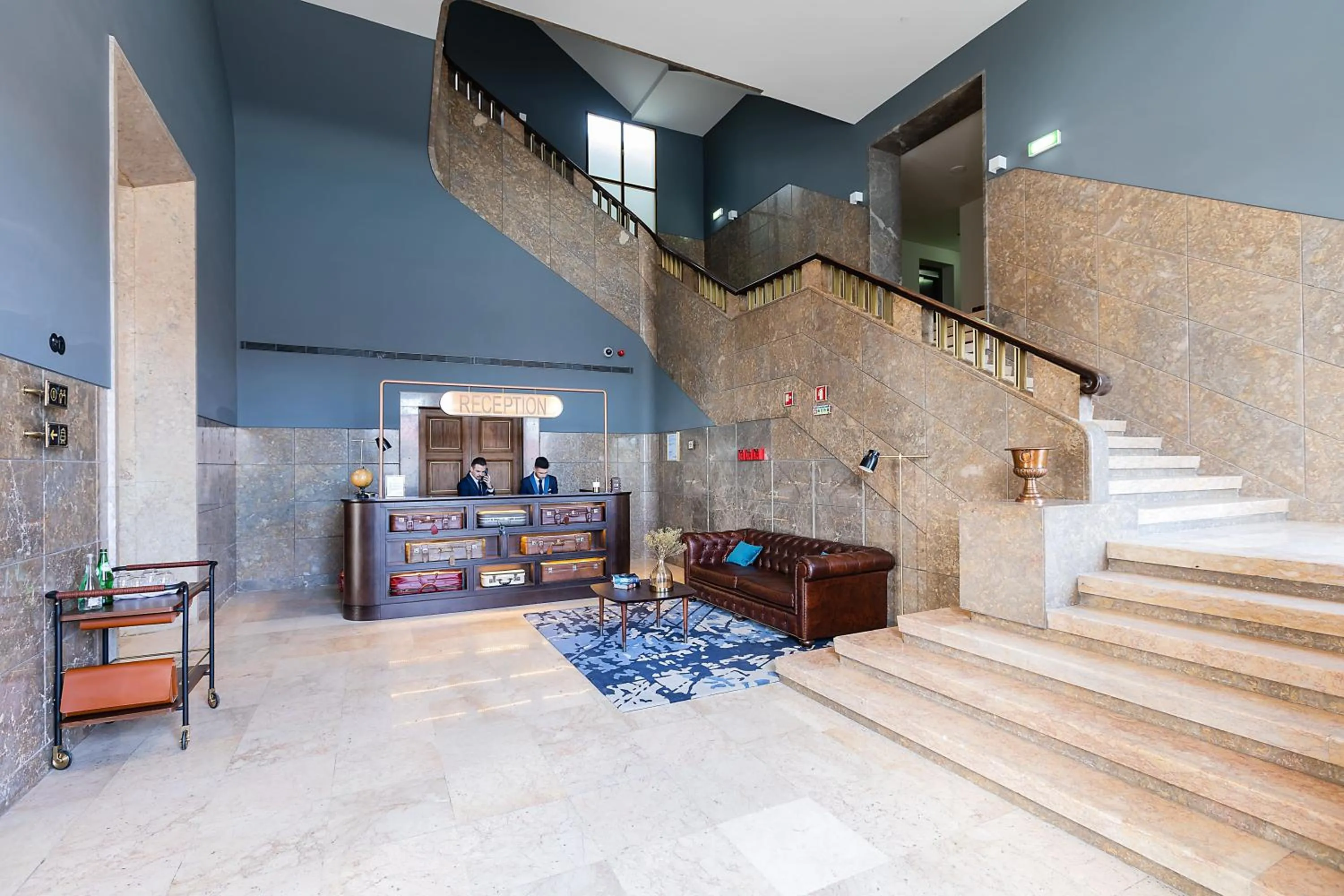 Lobby or reception in The Editory Riverside Hotel, an Historic Hotel