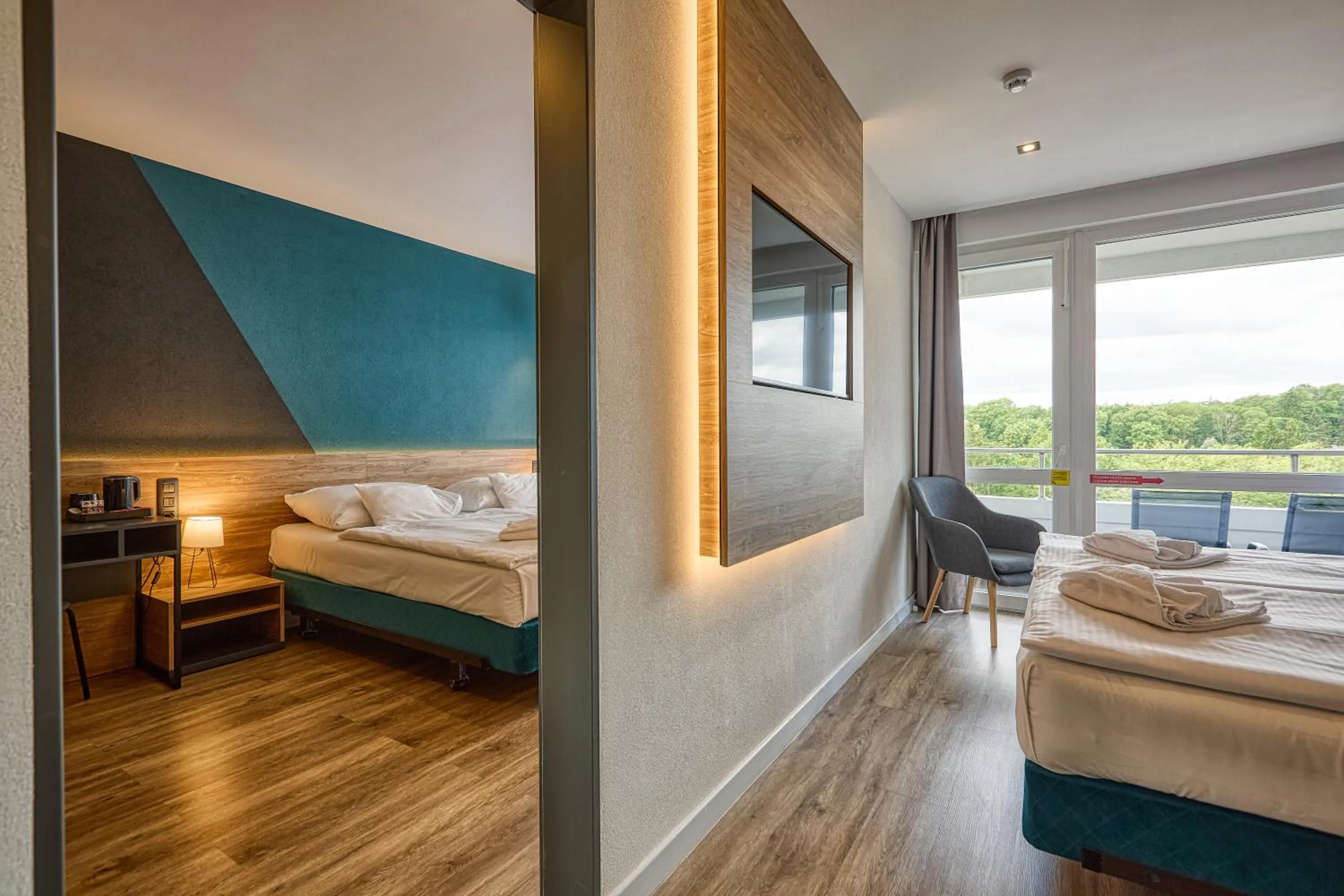 Bed in Hotel Szieszta