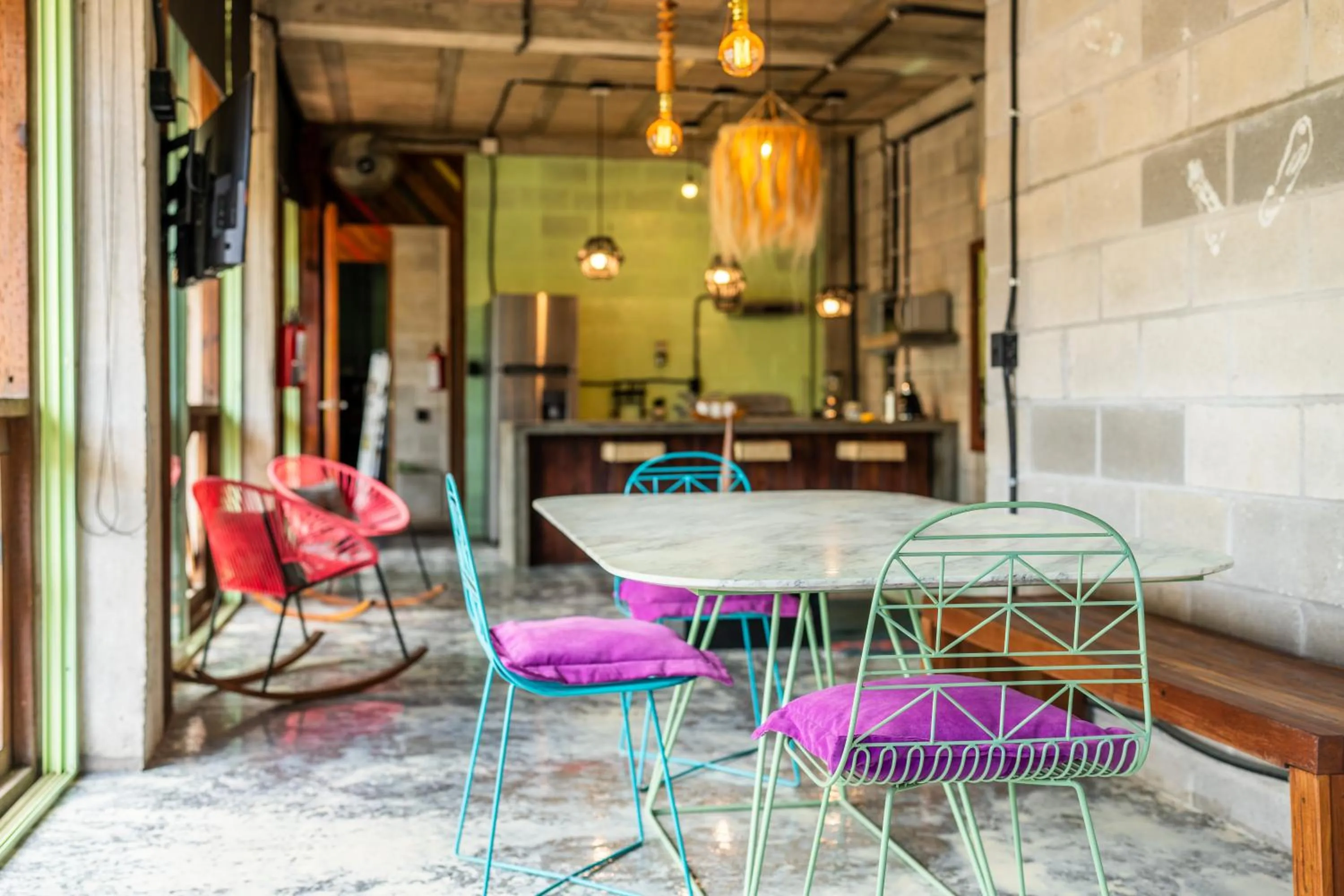 Dining area in Papelillo Lofts