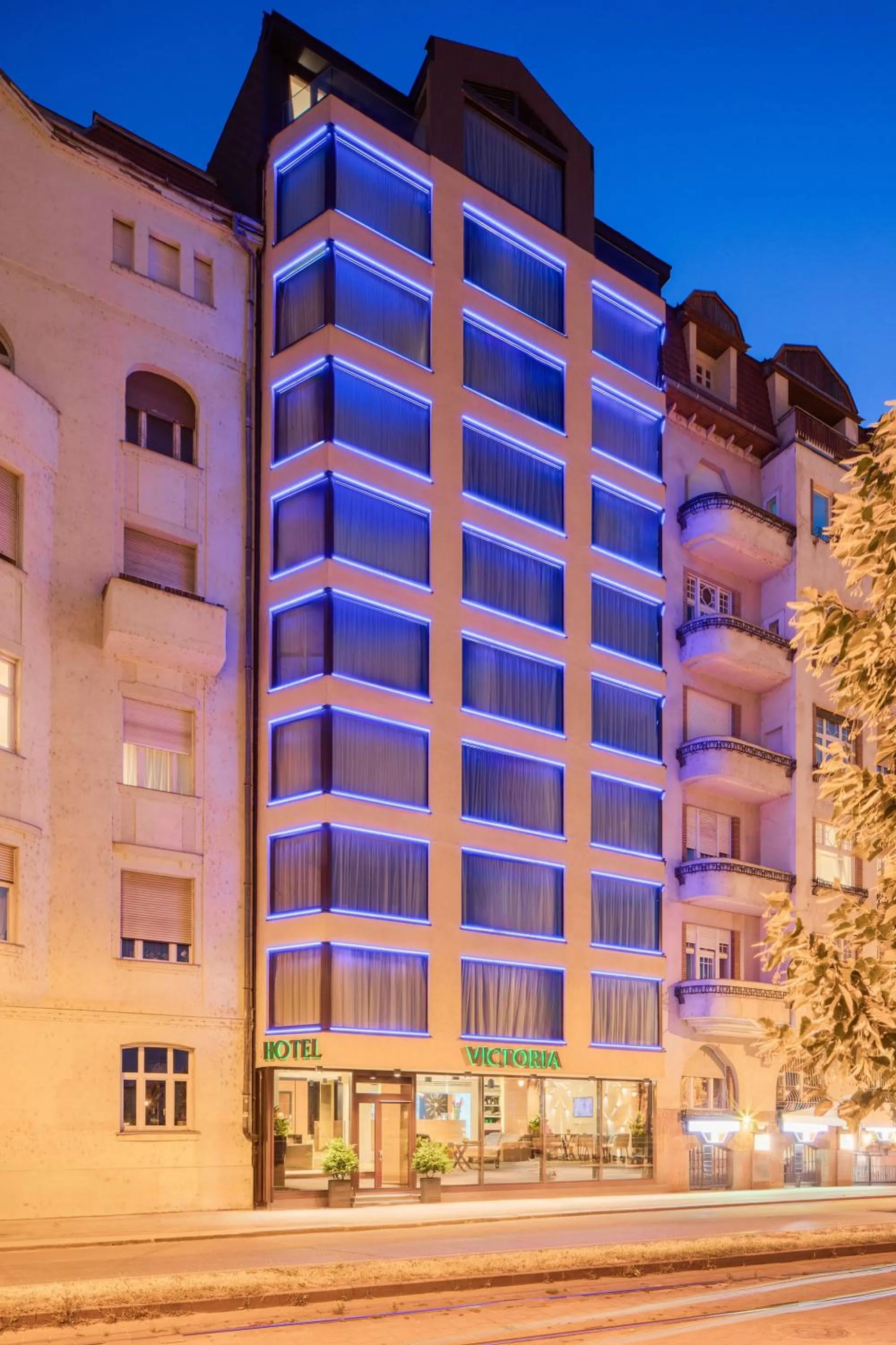 Property building in Boutique Hotel Victoria Budapest