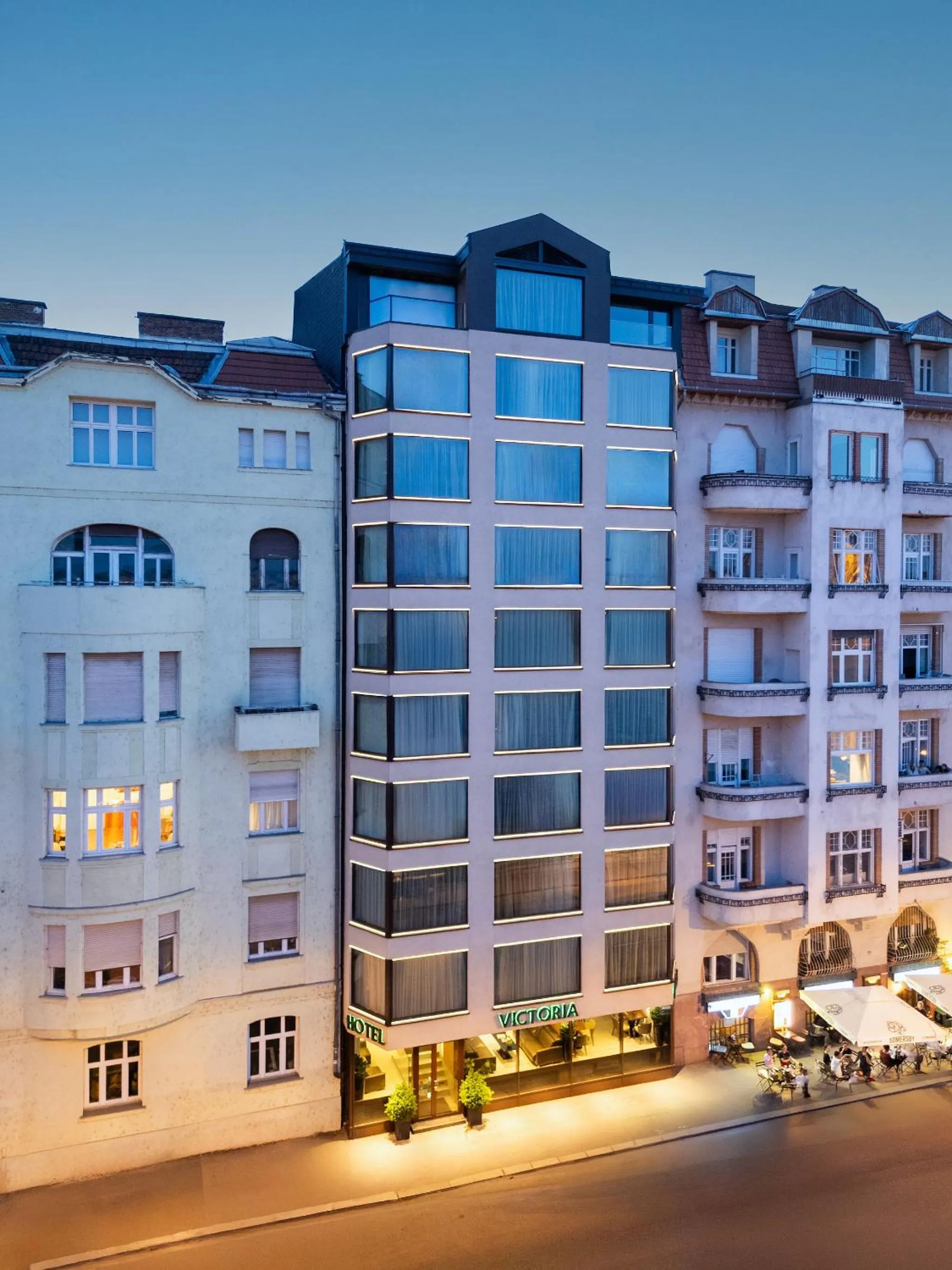 Property building in Boutique Hotel Victoria Budapest