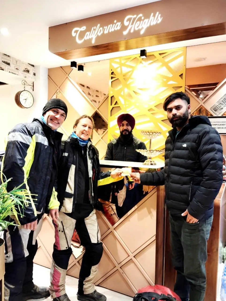 People in Hotel California Heights