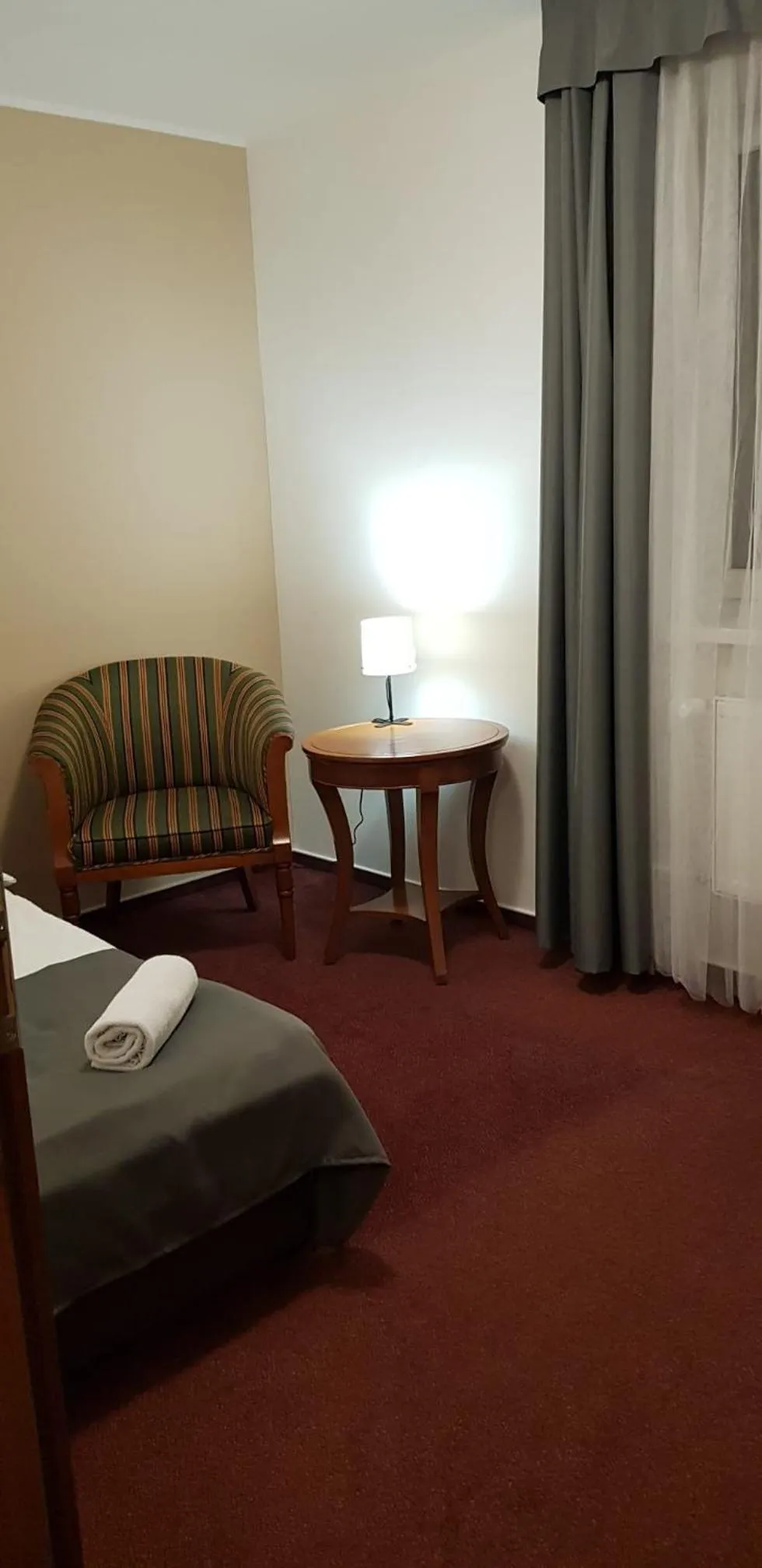 Bed in Hotel Pomezí