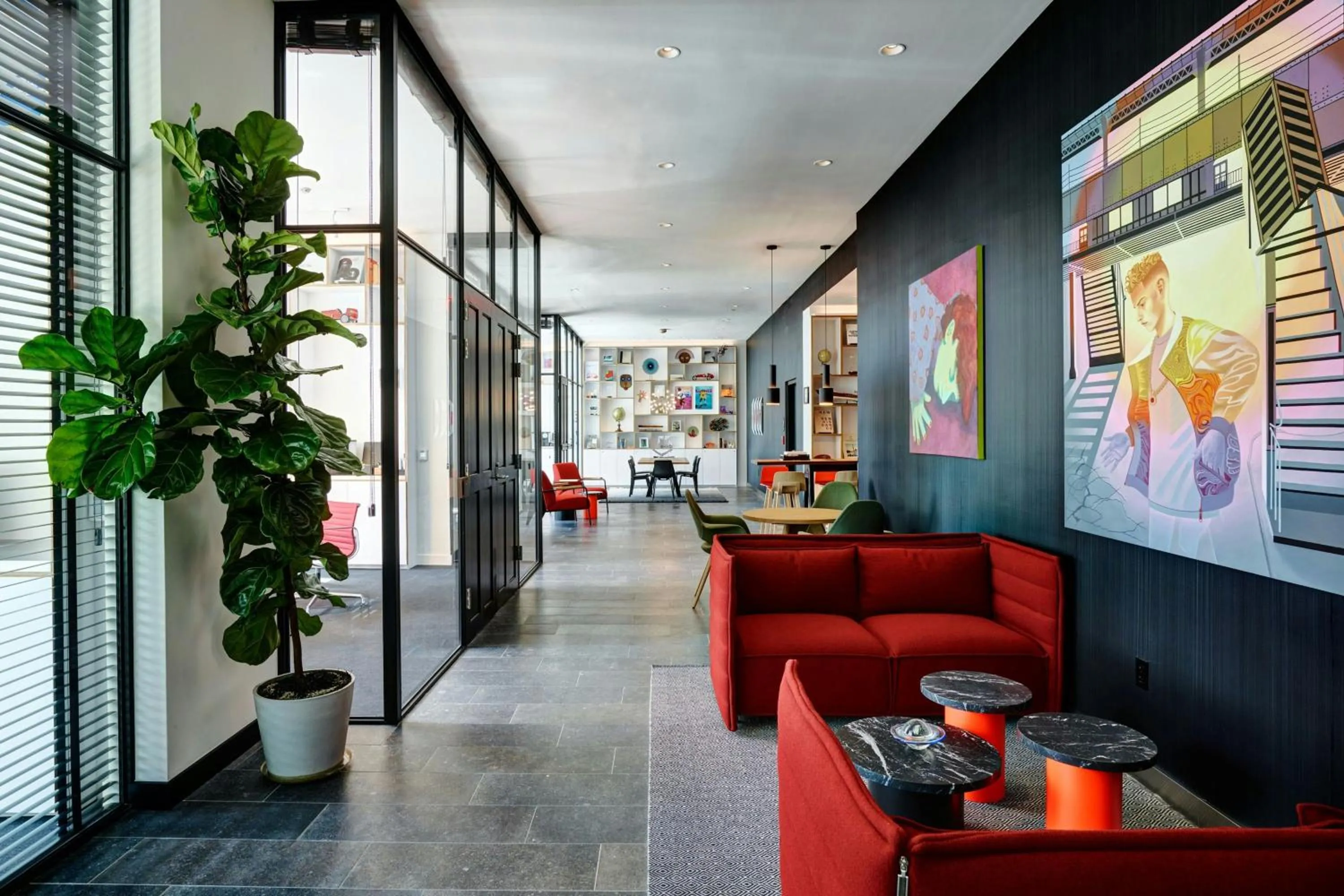 Lobby or reception in citizenM Miami Brickell