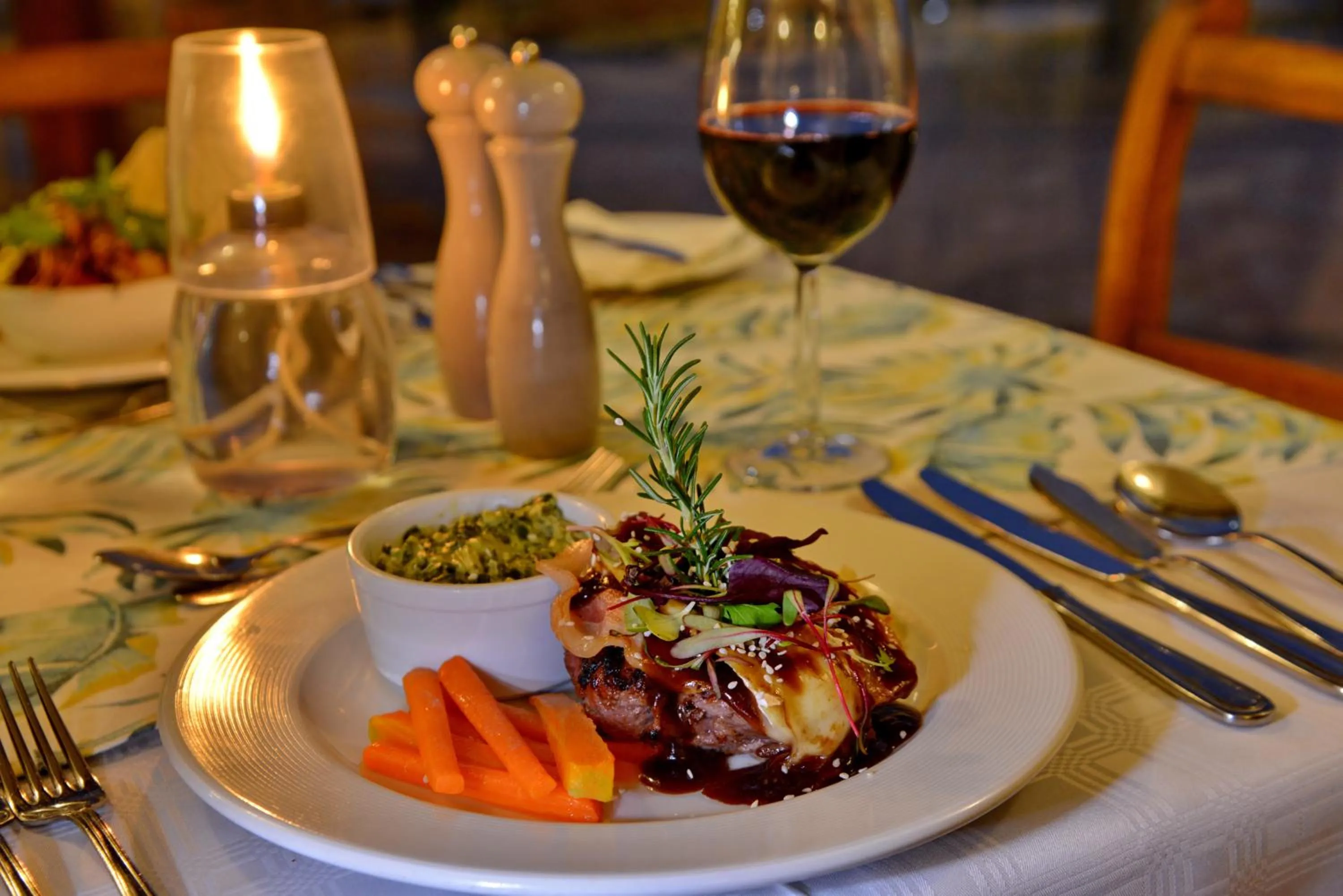 Food close-up in Pumula Beach Hotel