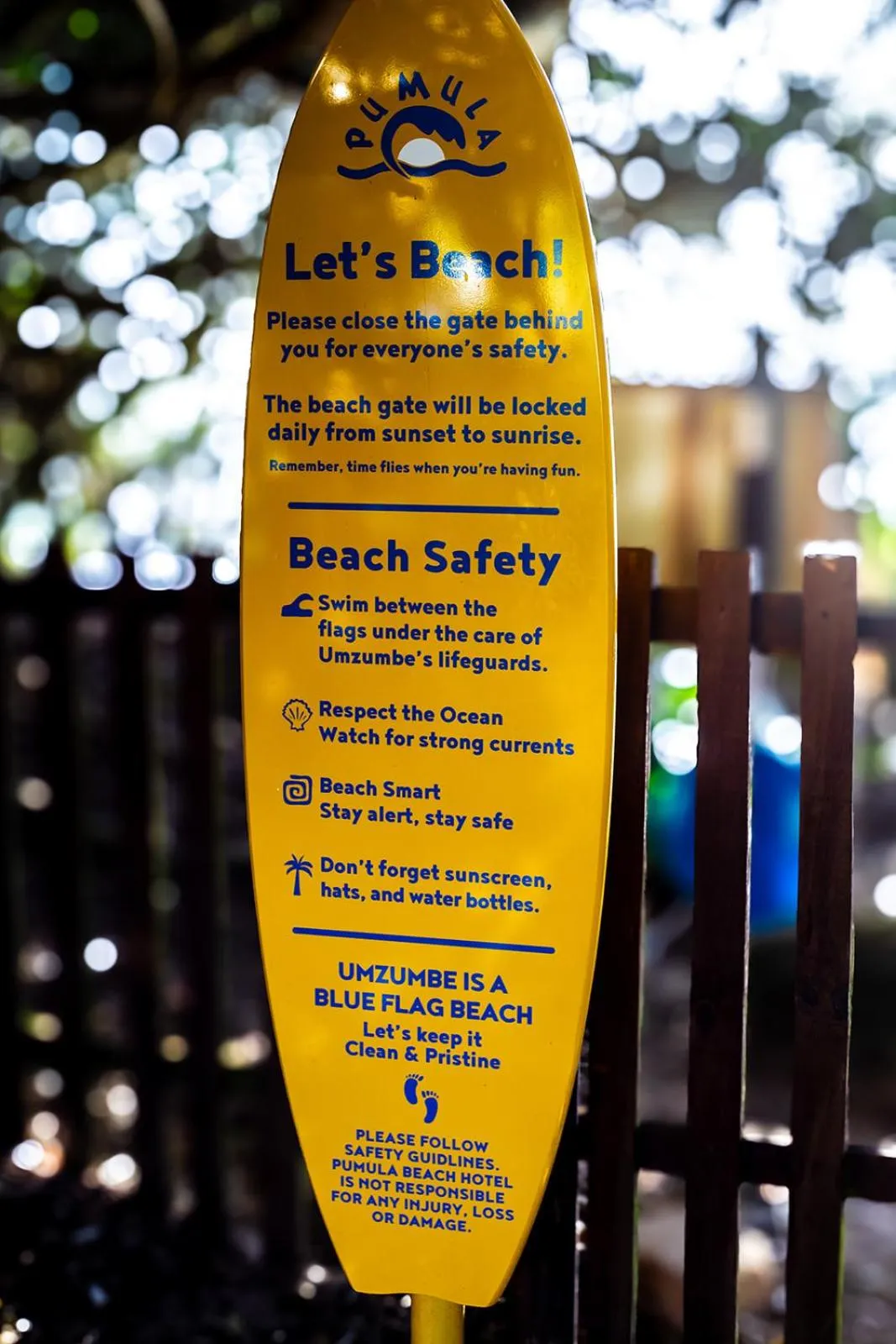 Beach in Pumula Beach Hotel