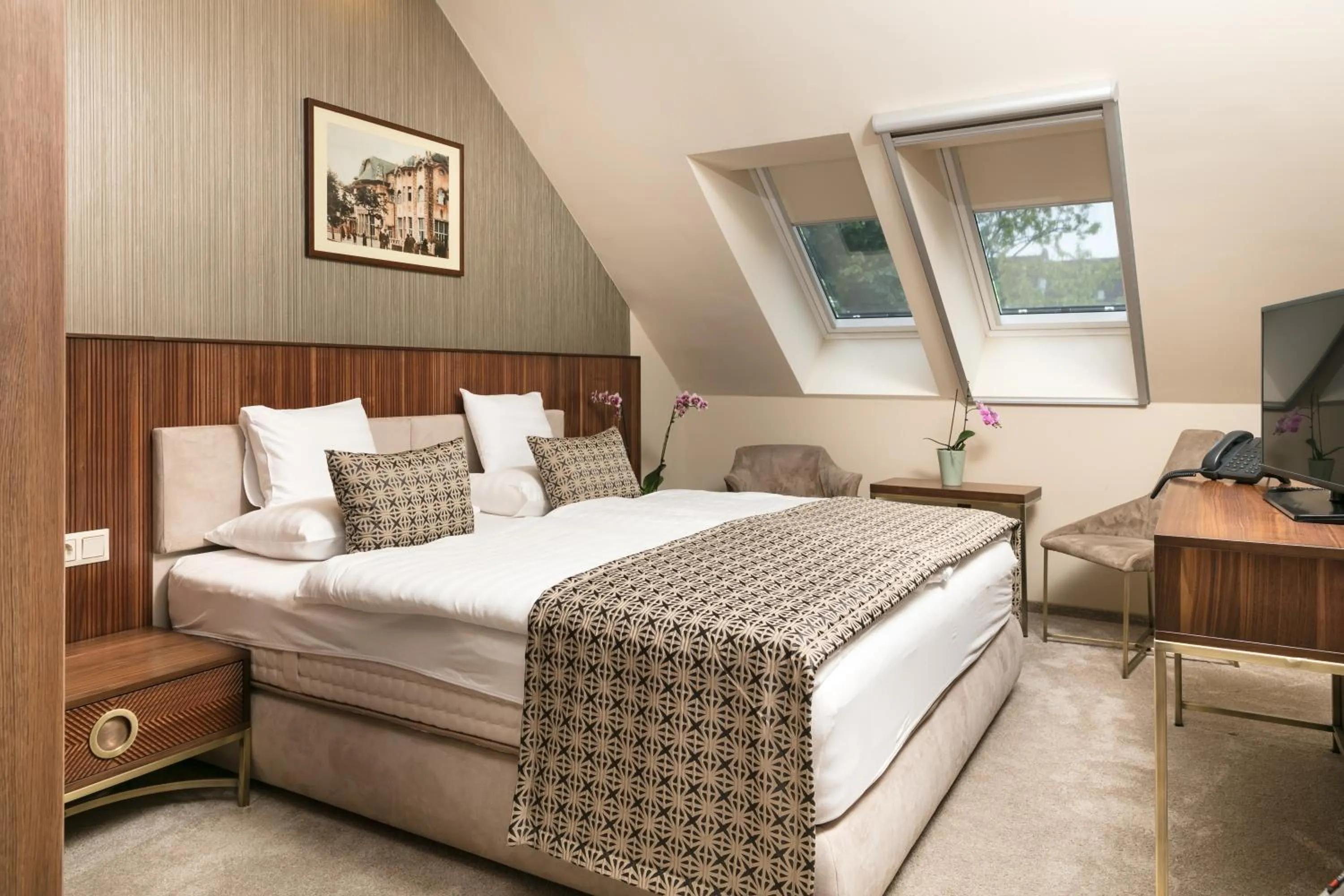 Bedroom, Bed in Hotel Kálvária Superior