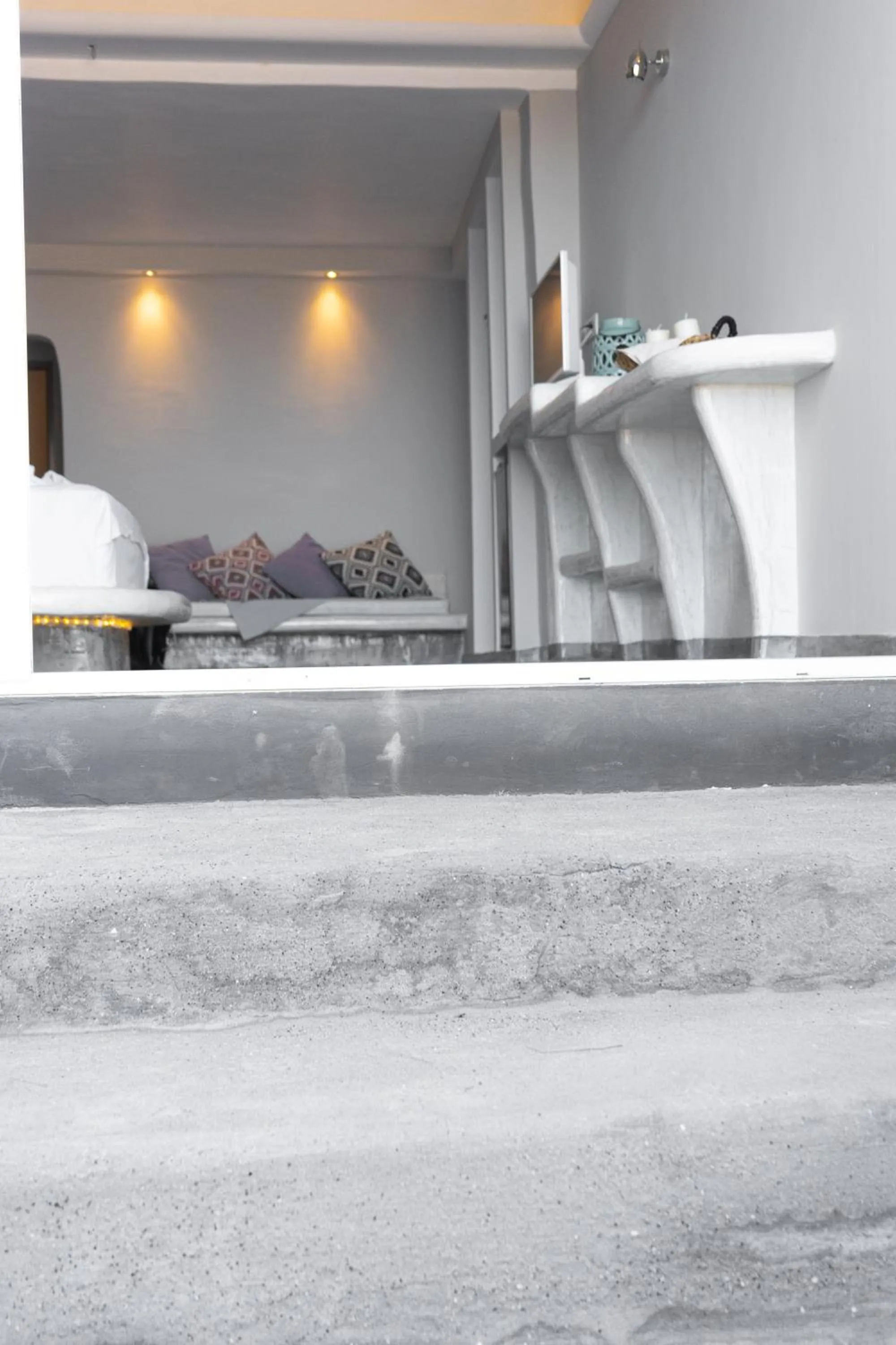 Seating area in Demilmar Luxury Suites