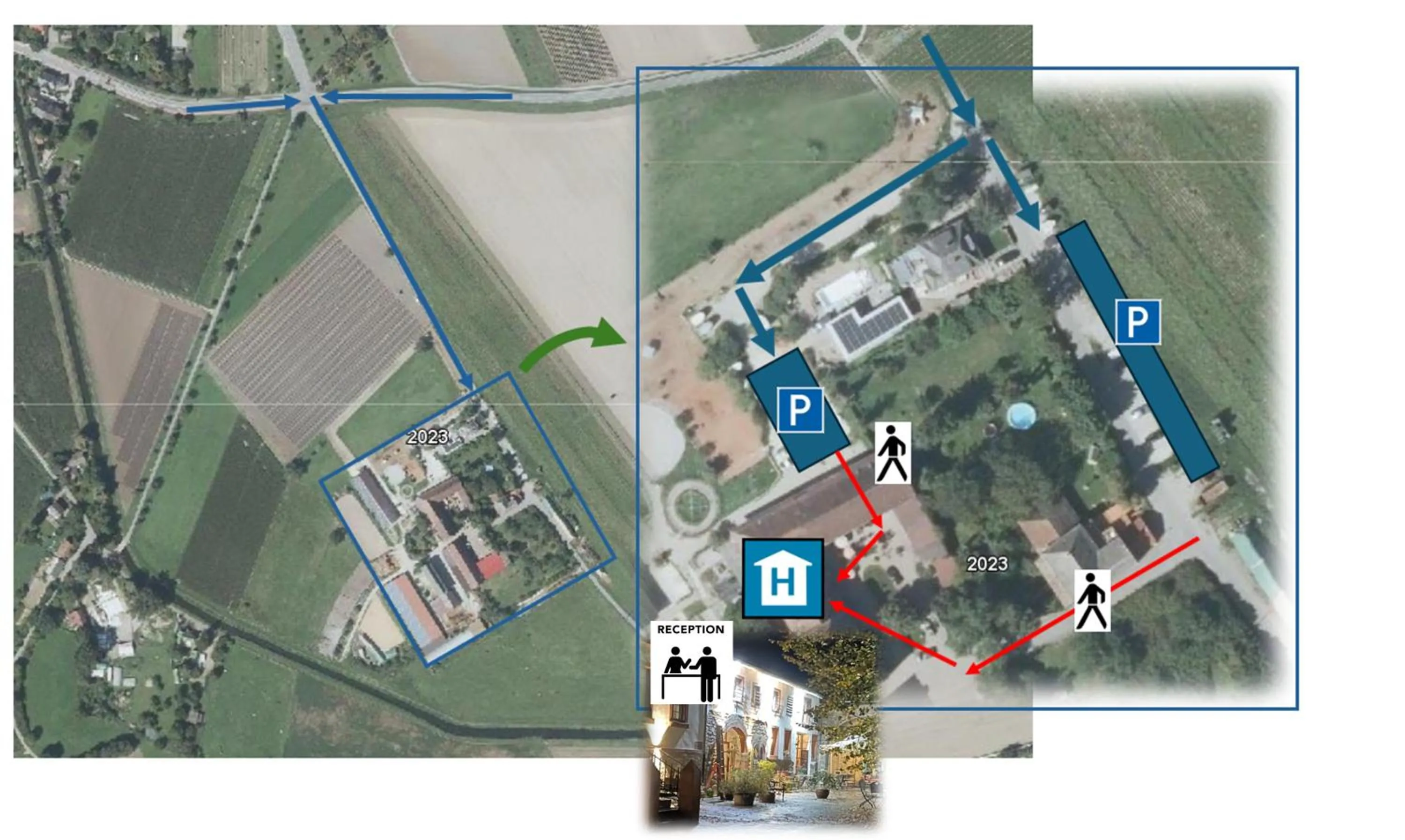 Property building in Wersauer Hof - Ferme Auberge