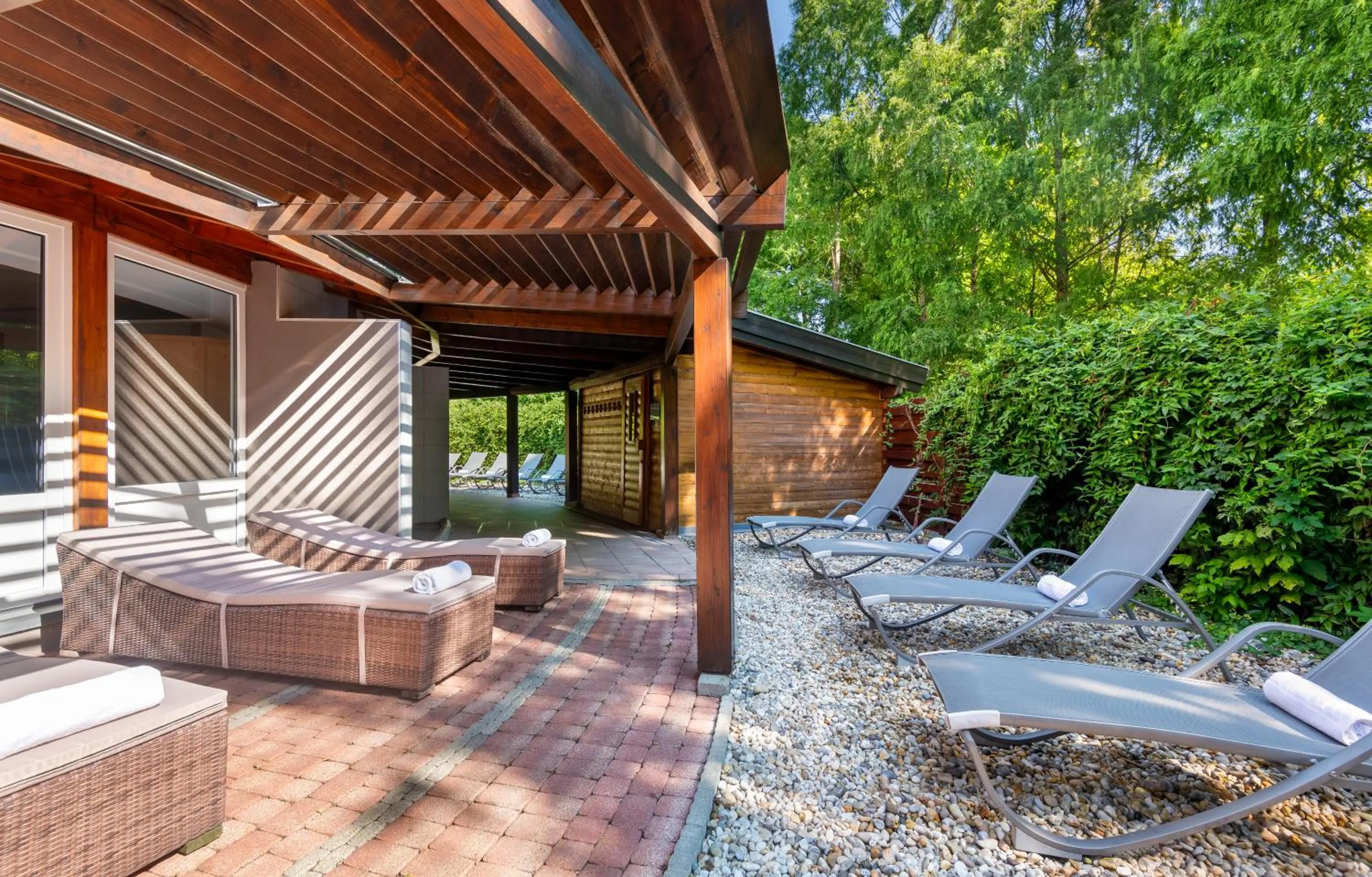 Sauna in Lotus Therme Hotel & Spa