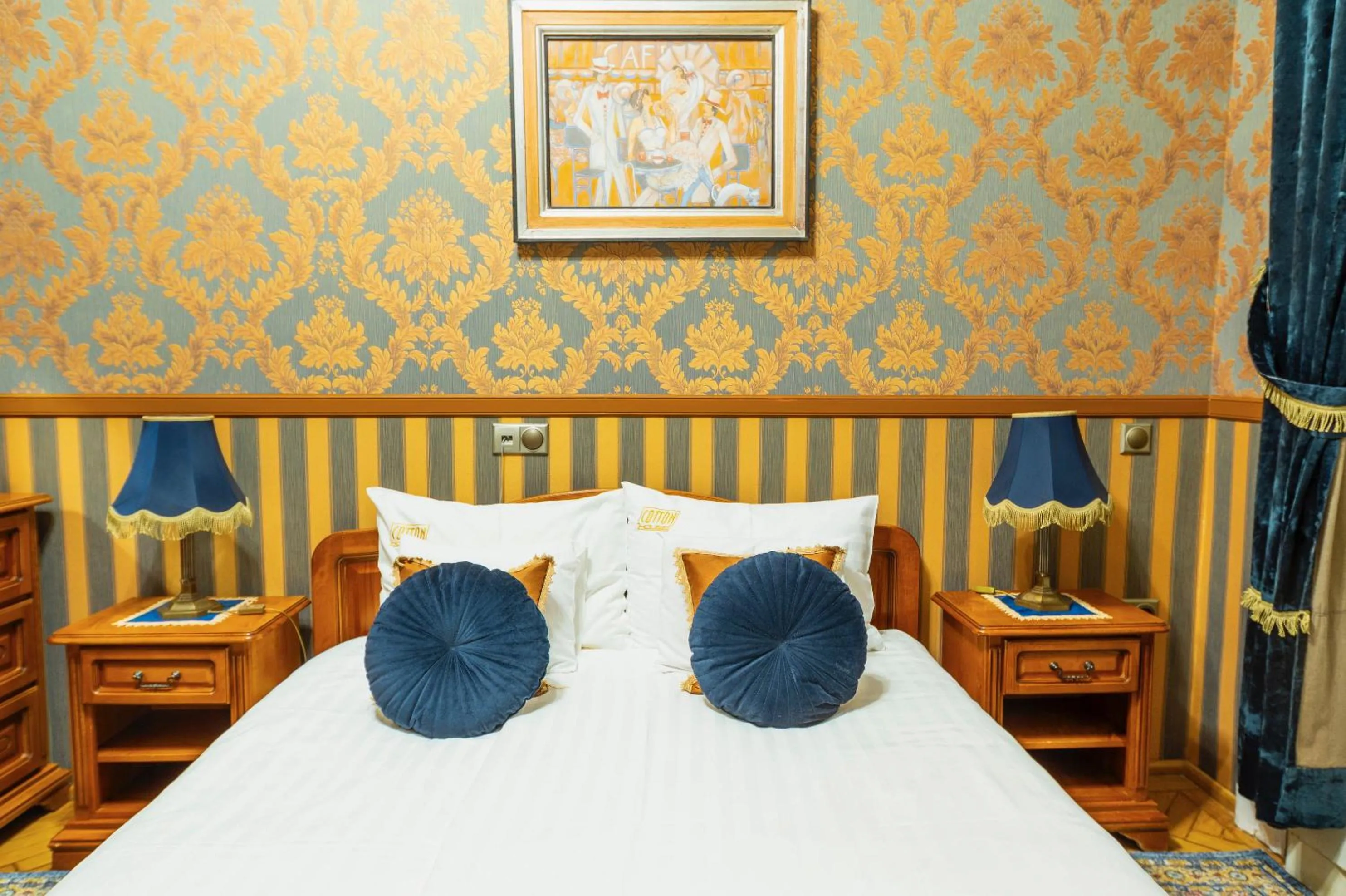 Bed in Cotton House Budapest