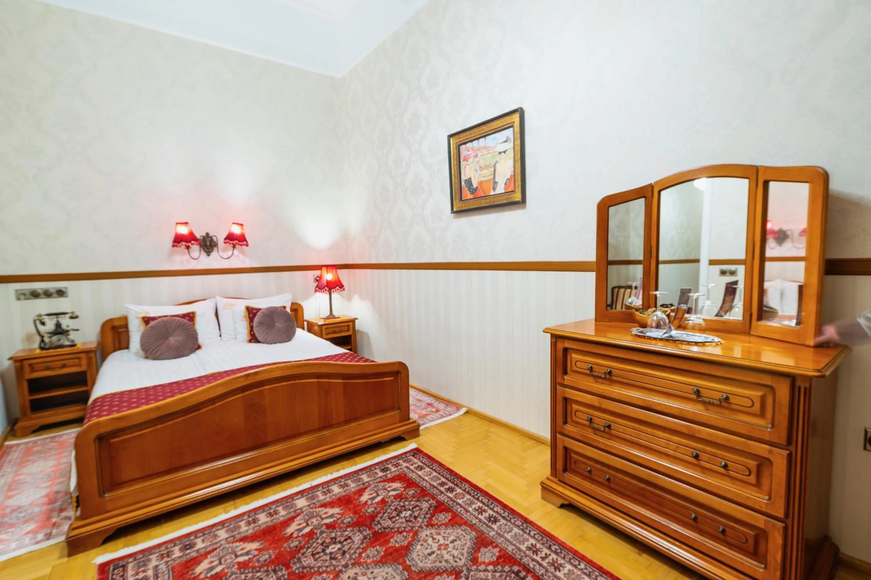 Bed in Cotton House Budapest