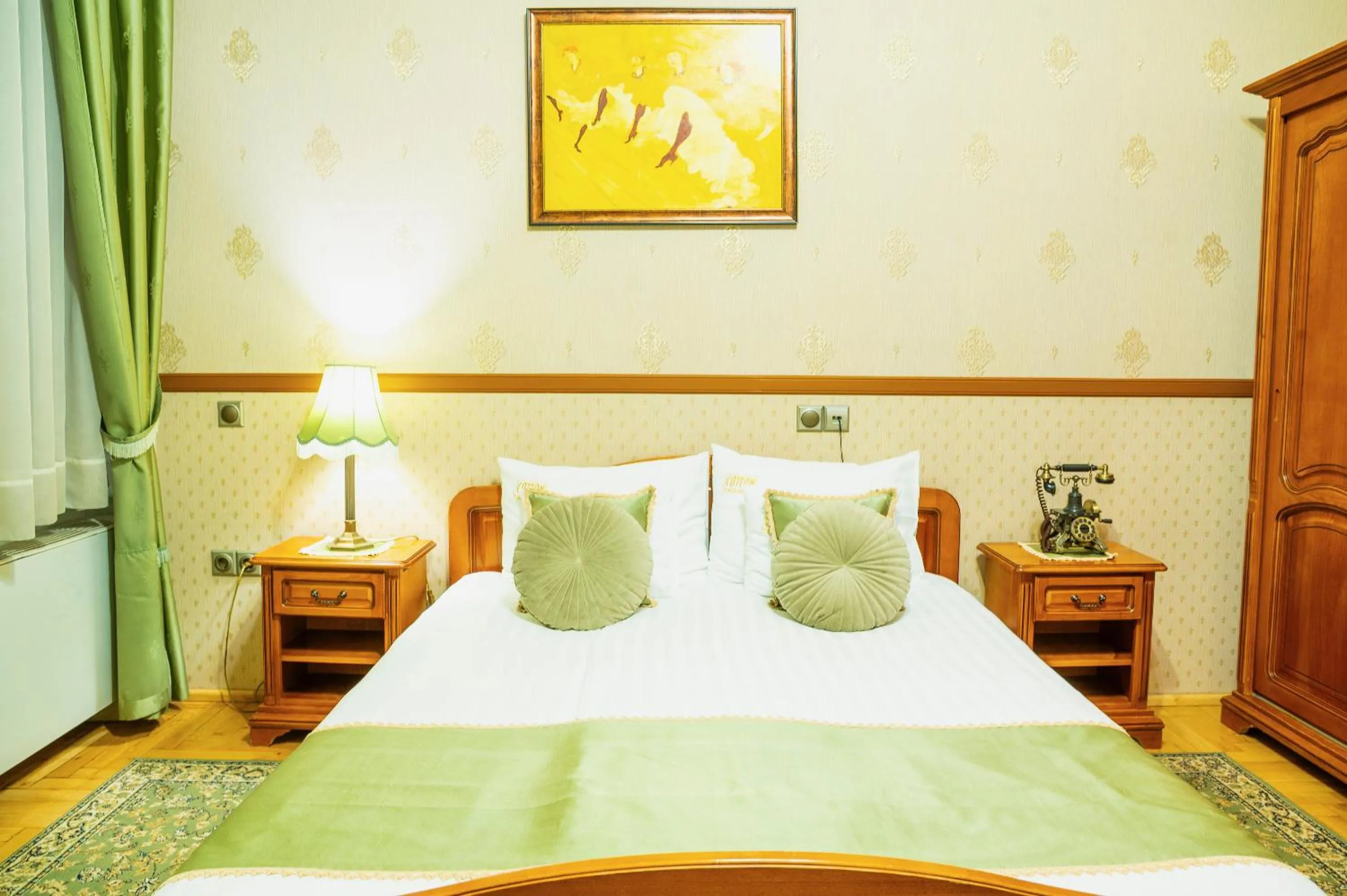 Bed in Cotton House Budapest