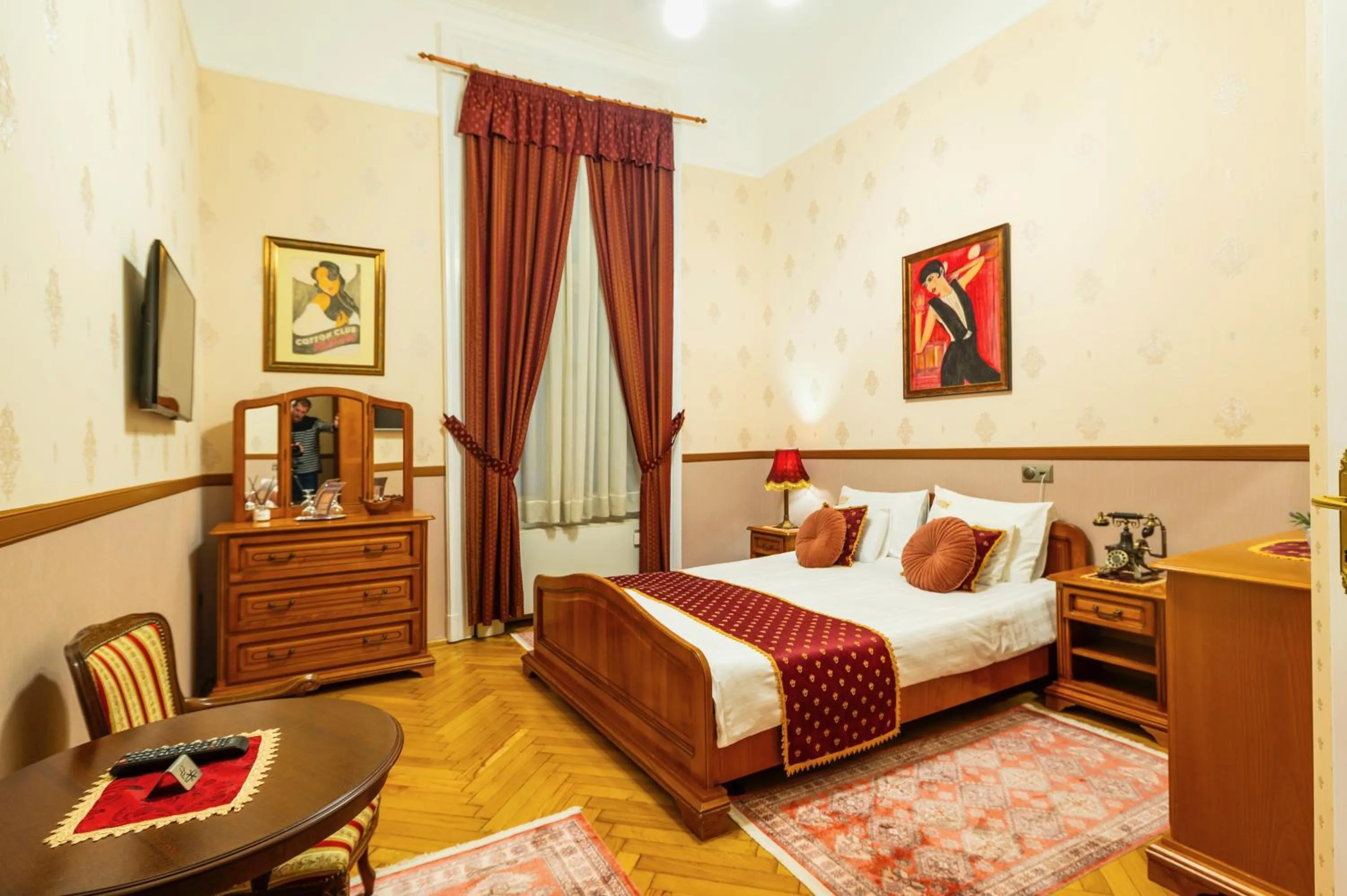 Bed in Cotton House Budapest