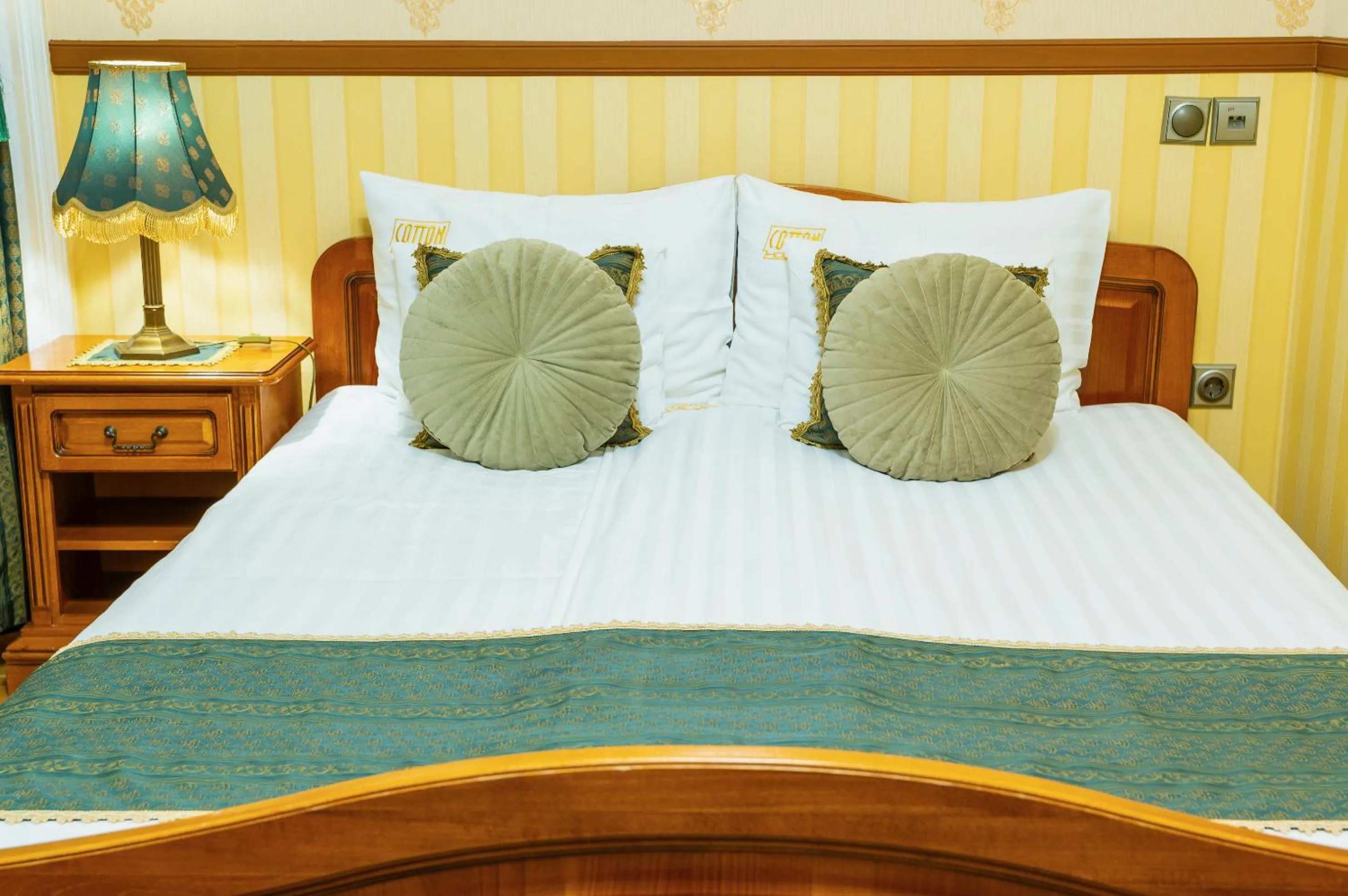 Bed in Cotton House Budapest