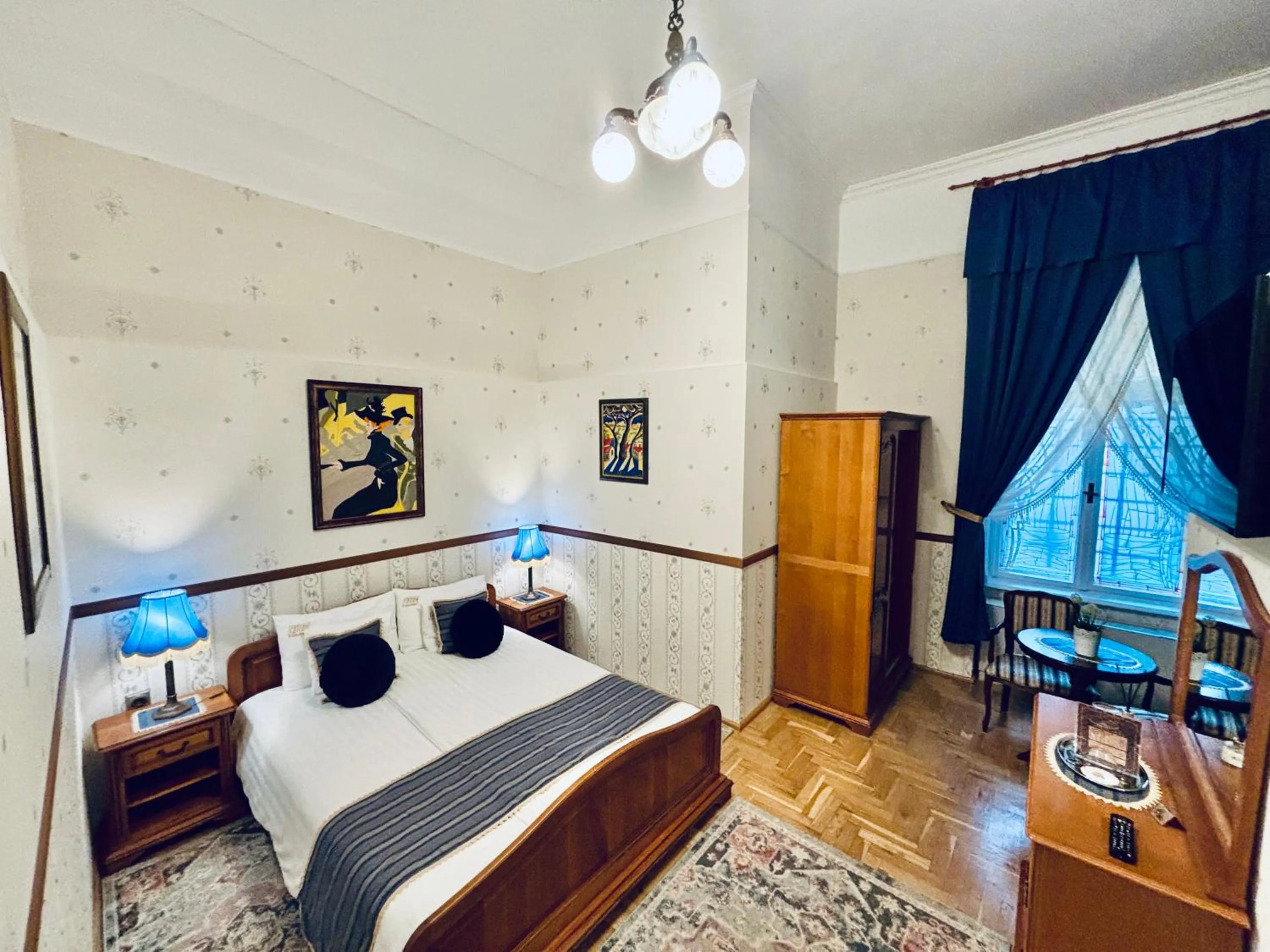 Bed in Cotton House Budapest