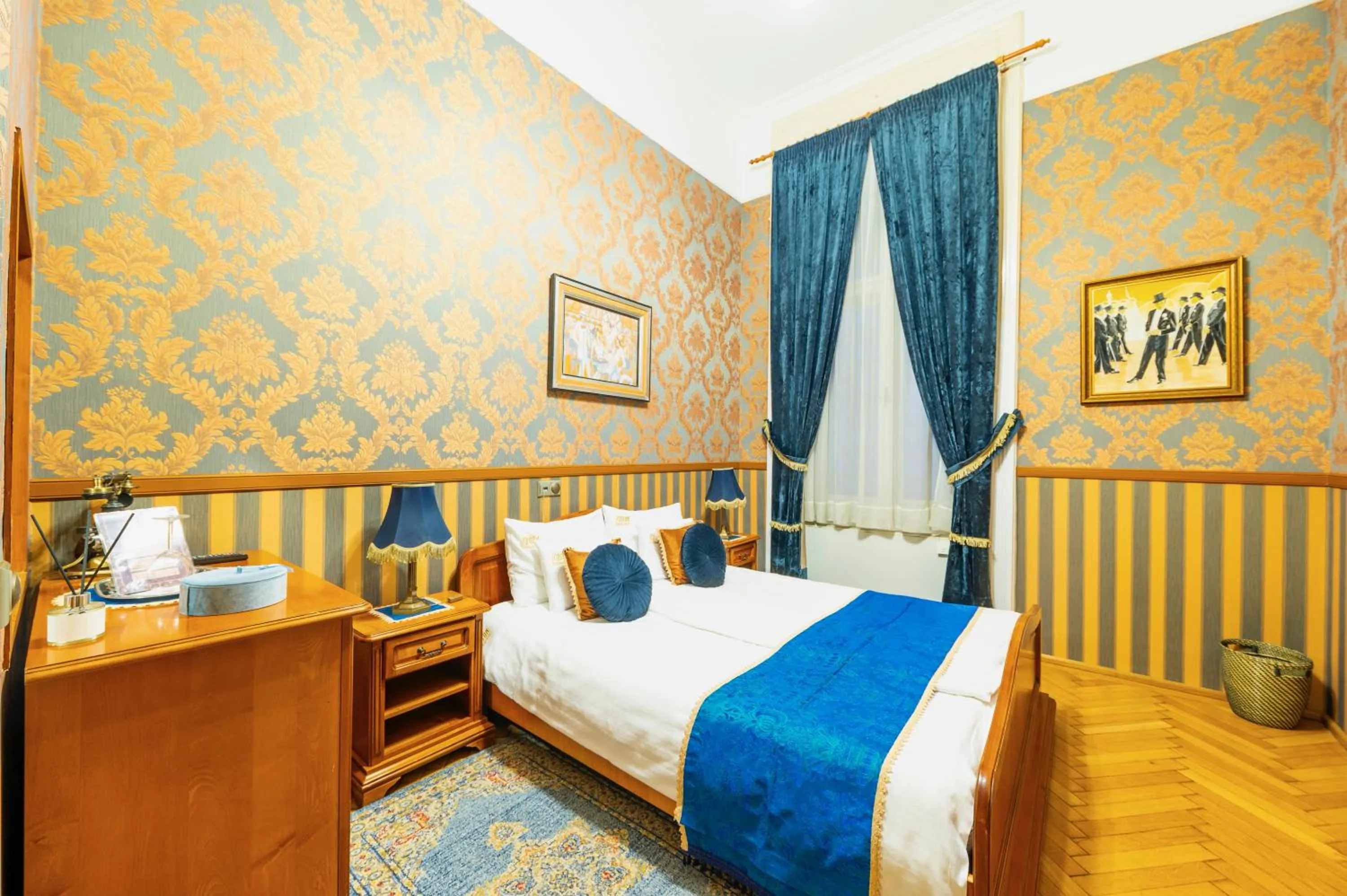 Bed in Cotton House Budapest