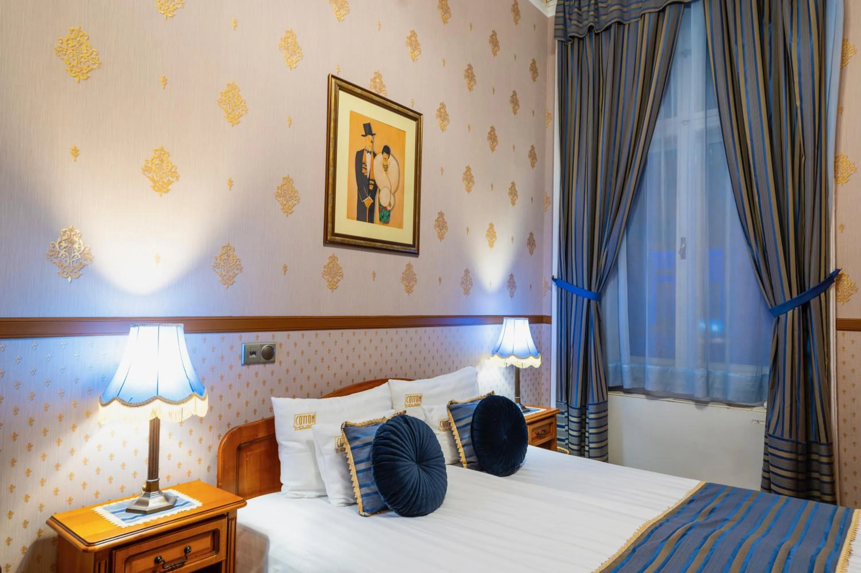 Bed in Cotton House Budapest