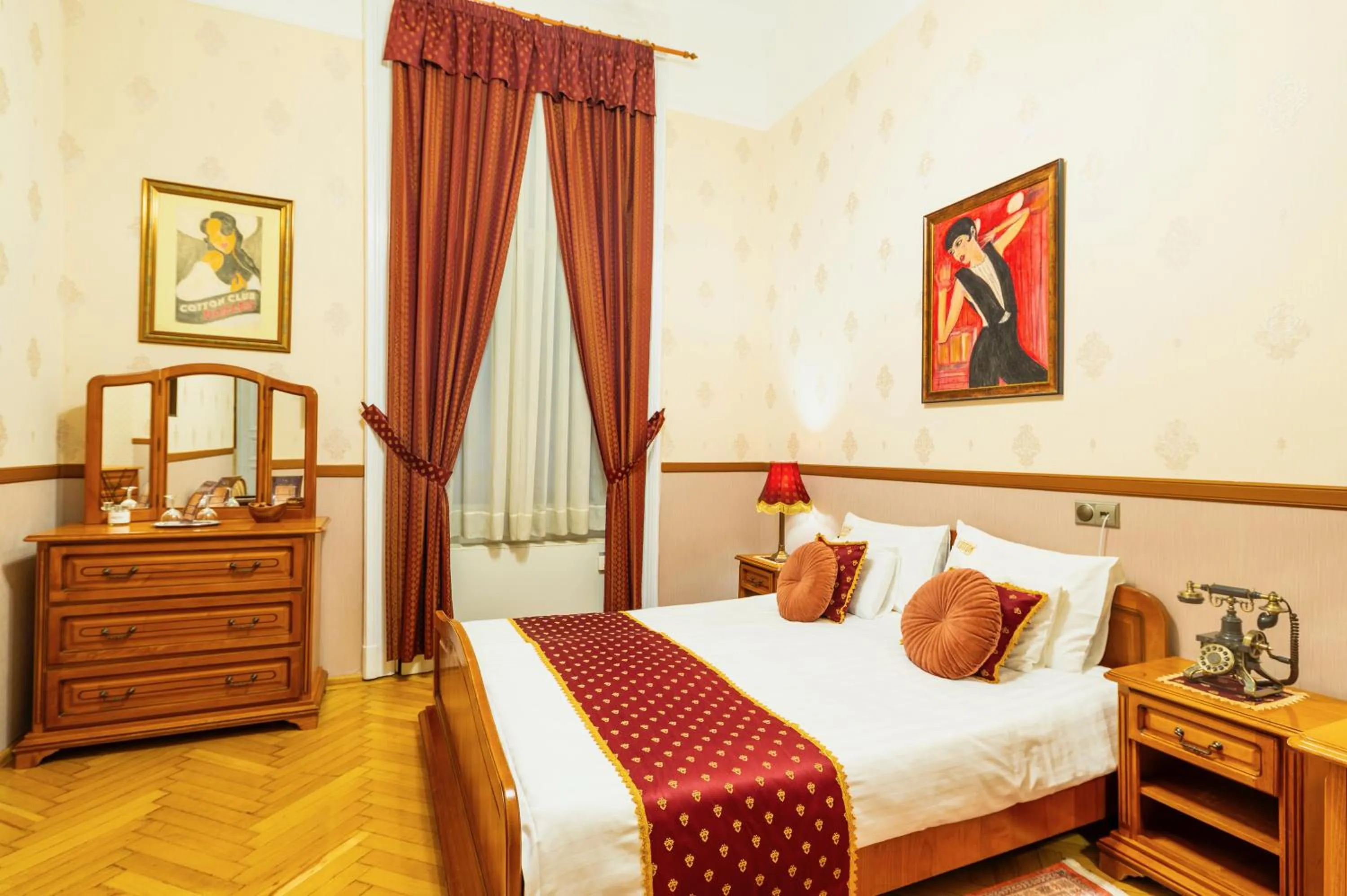 Bed in Cotton House Budapest