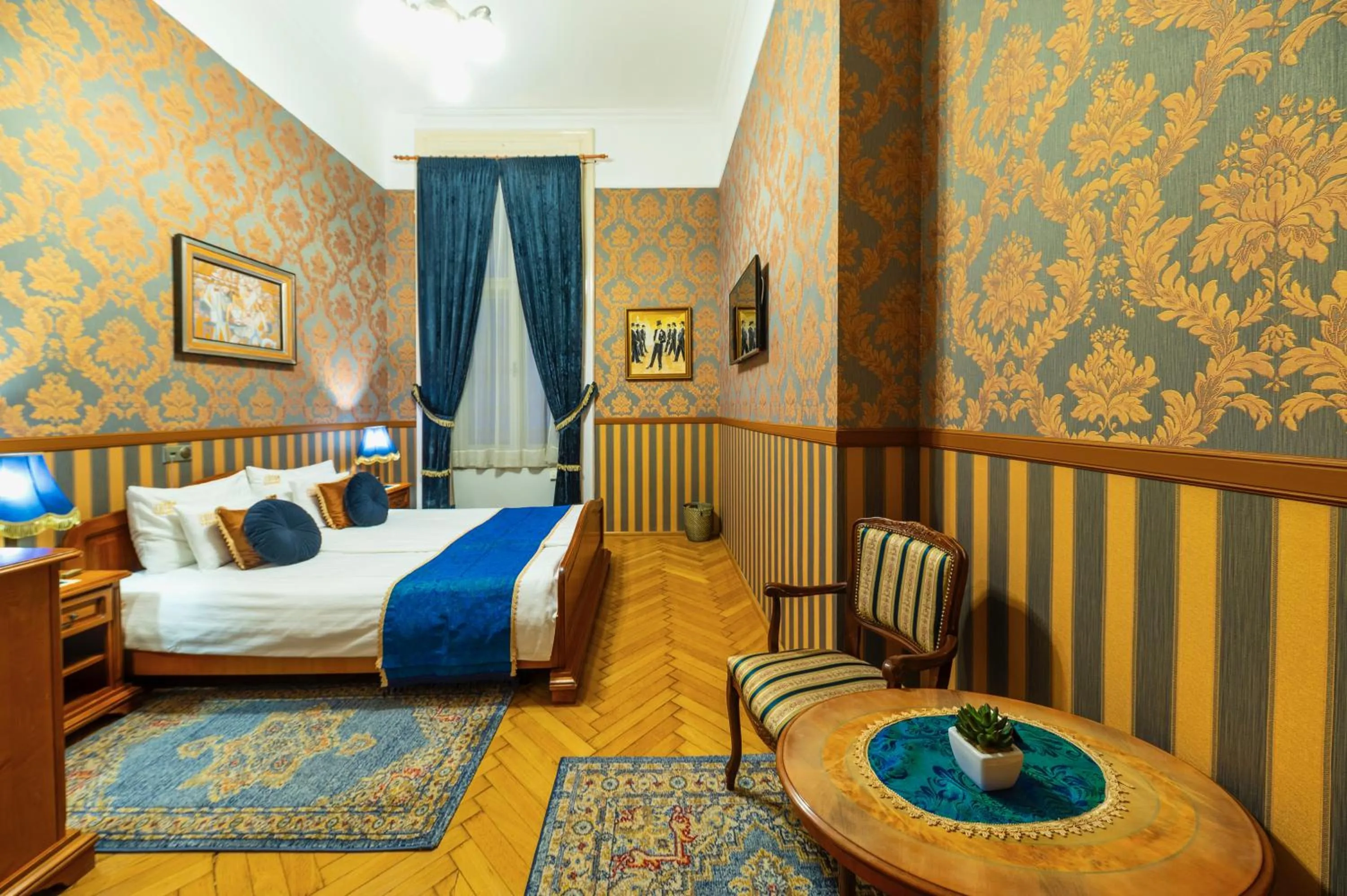 Bed in Cotton House Budapest
