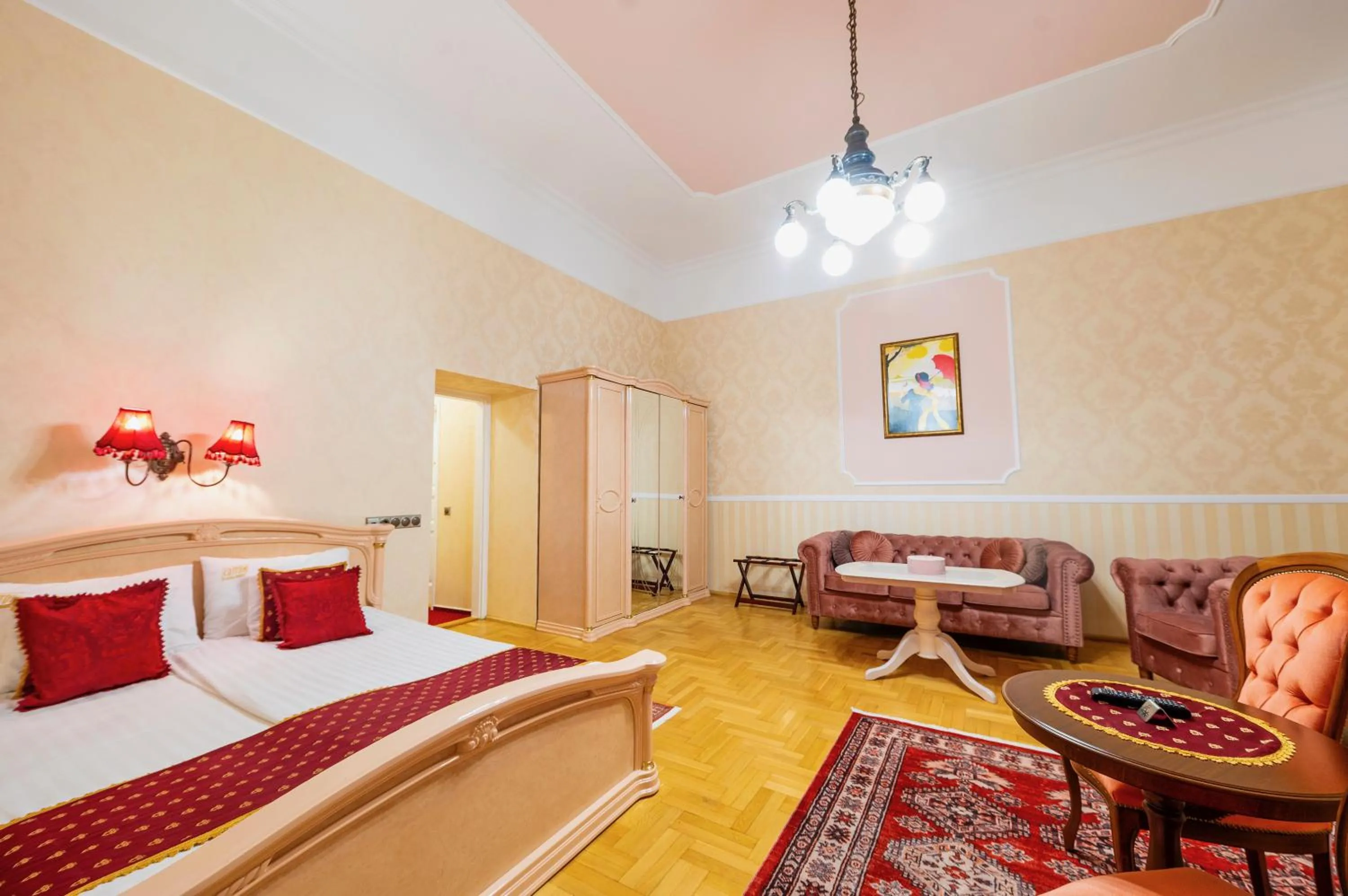 Bed in Cotton House Budapest